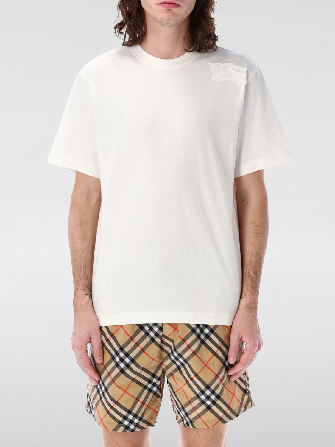 BURBERRY T-SHIRT: T-shirt men Burberry, White - Img 1