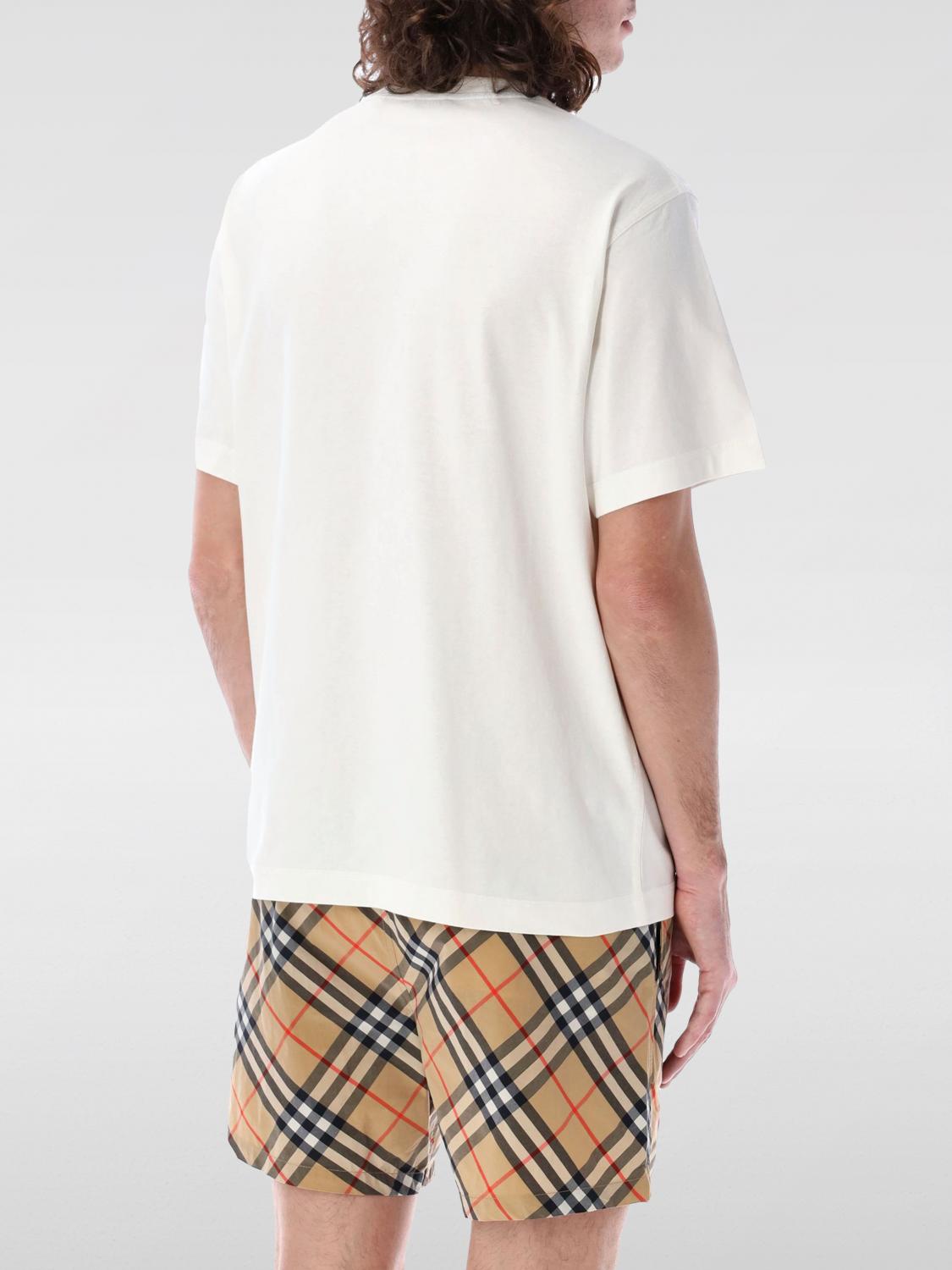 BURBERRY T-SHIRT: T-shirt men Burberry, White - Img 2