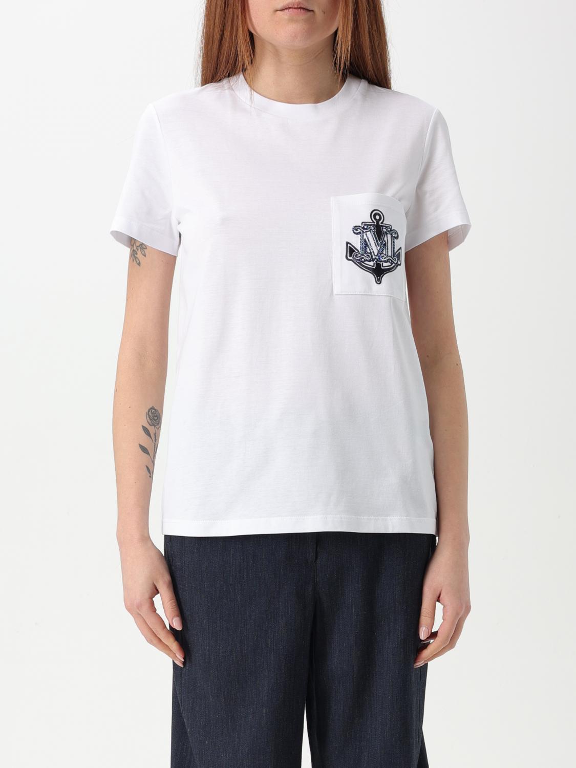 MAX MARA CAMISETA: Top mujer Max Mara, Blanco - Img 1