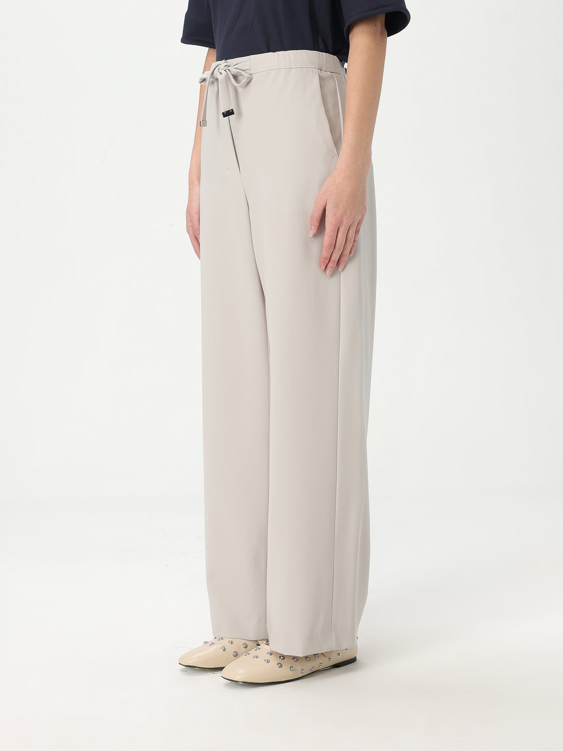 'S MAX MARA PANTALONI: Pantalone 'S Max Mara in lana vergine , Ghiaccio - Img 3
