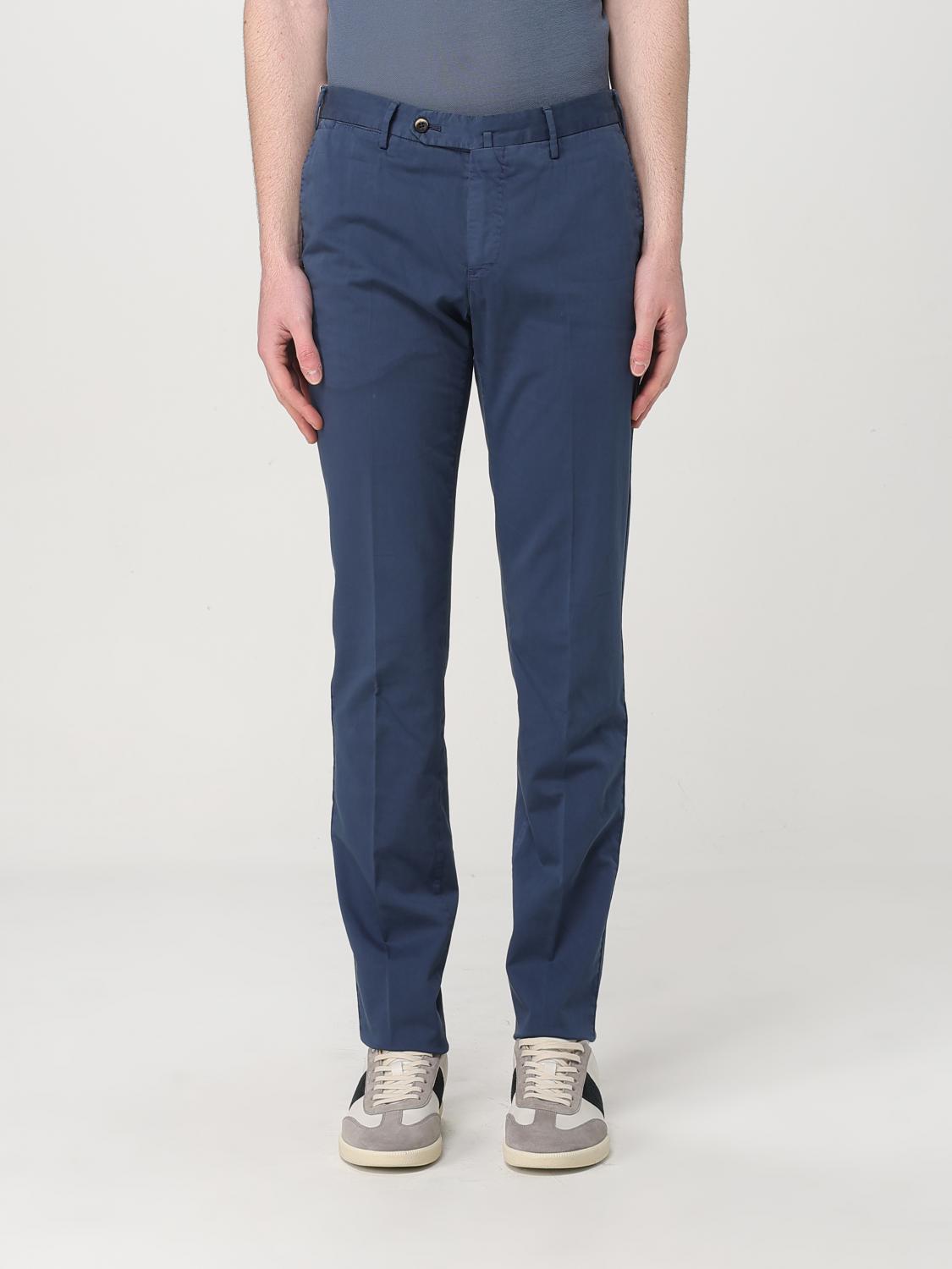 PT TORINO PANTALONI: Pantalone chino PT Torino in misto cotone, Blue - Img 1