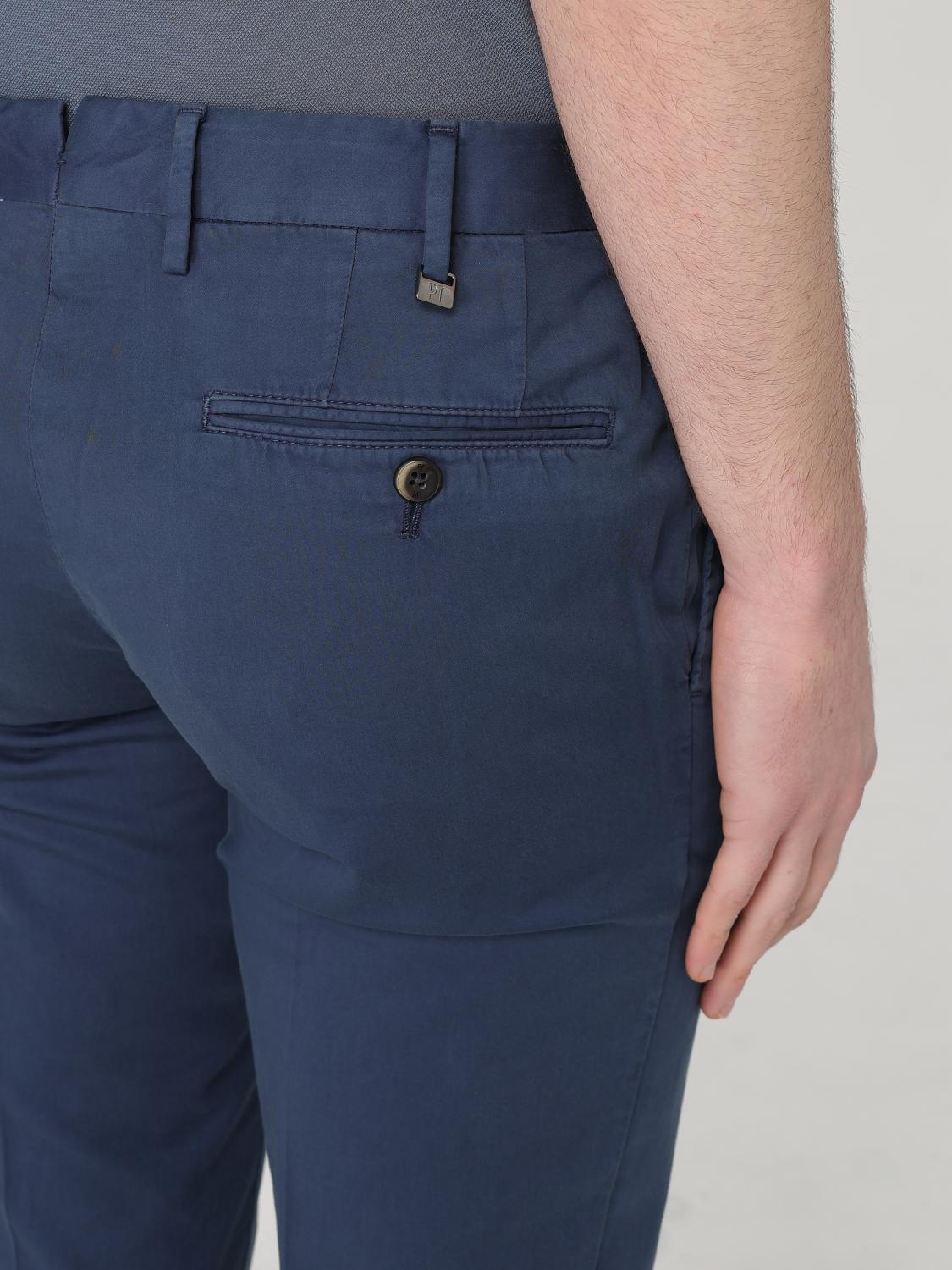 PT TORINO PANTALONI: Pantalone chino PT Torino in misto cotone, Blue - Img 3