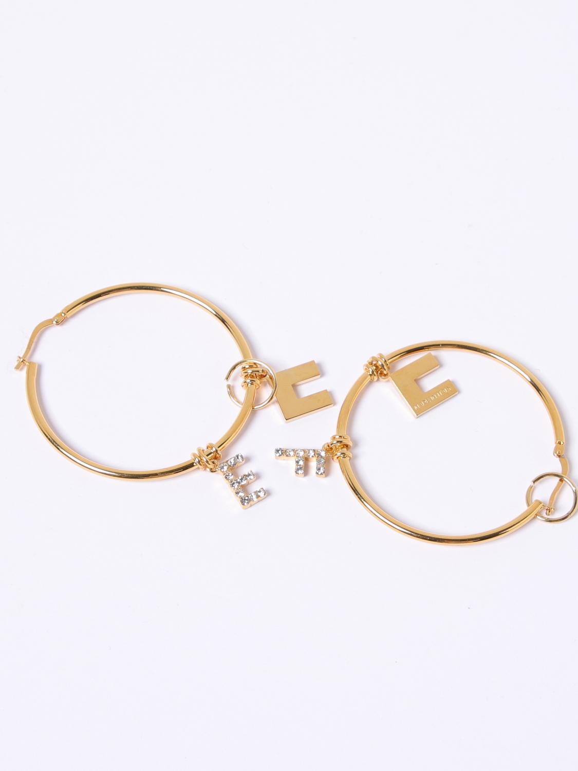 ELISABETTA FRANCHI GIOIELLO: Orecchini Elisabetta Franchi in ottone con strass incastonati , Oro - Img 2