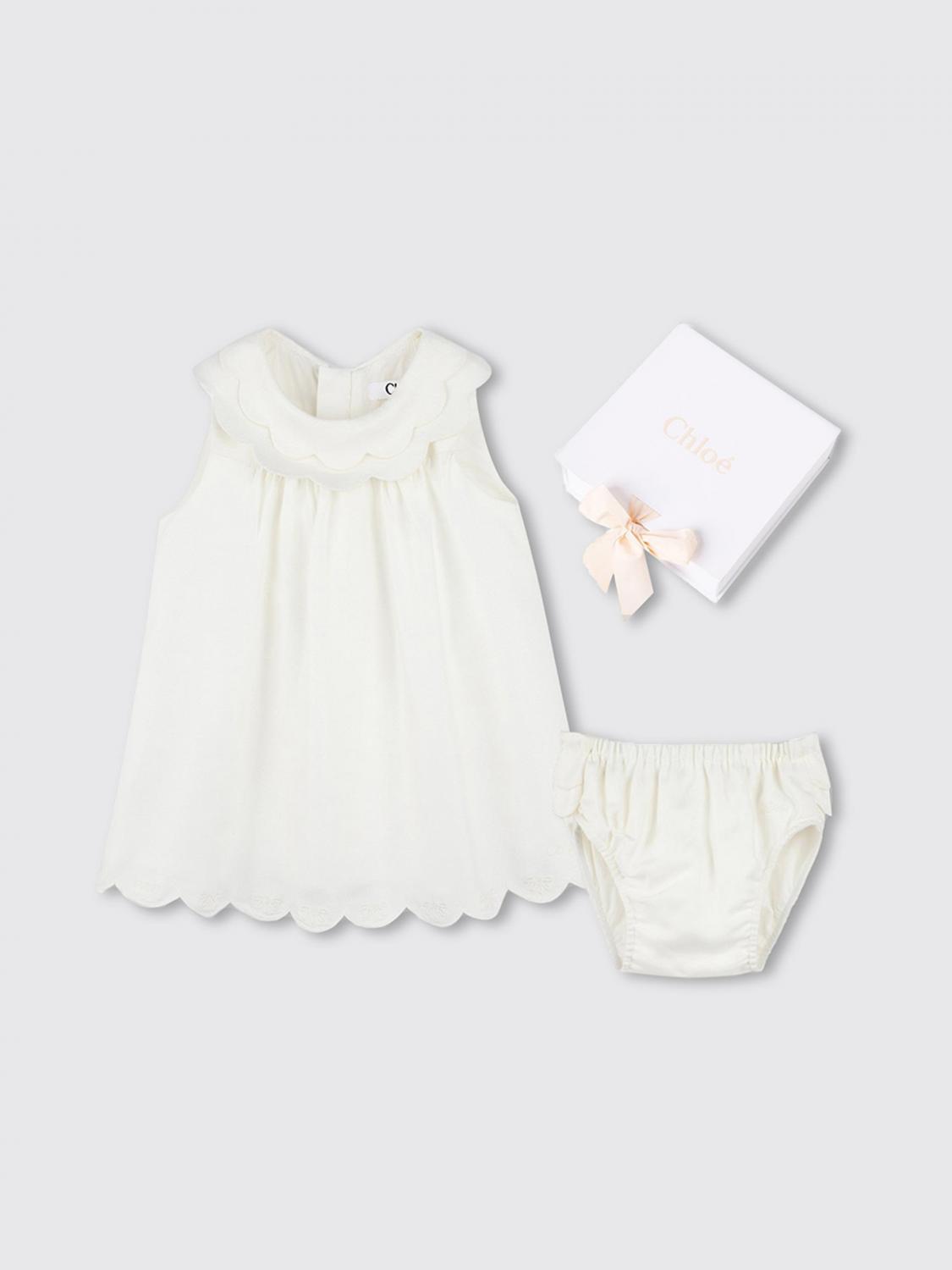 CHLOÉ 점프수트: 롬퍼 남아 ChloÉ, 화이트 - Img 3
