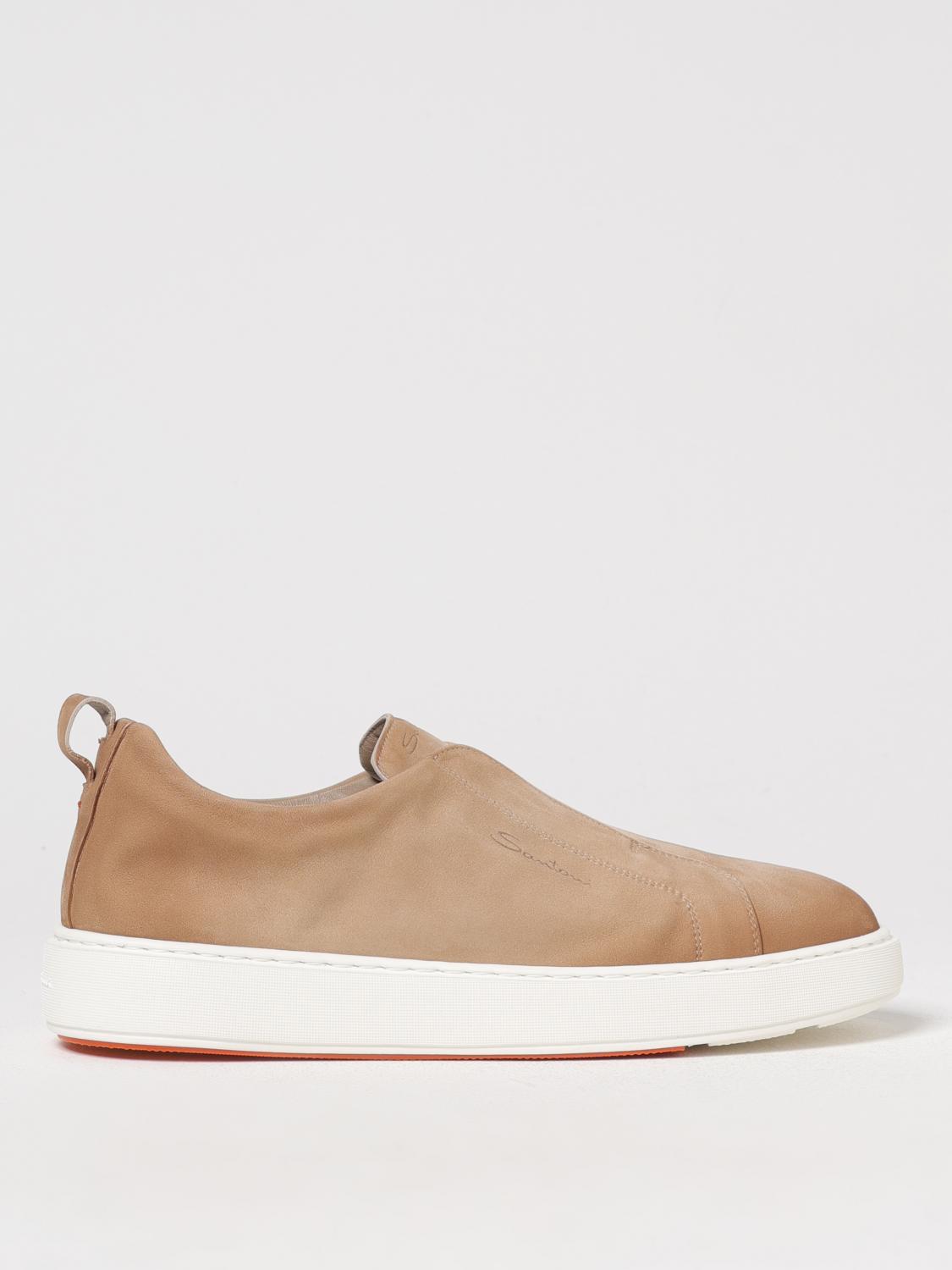 SANTONI スニーカー: スニーカー メンズ Santoni, ベージュ - Img 1