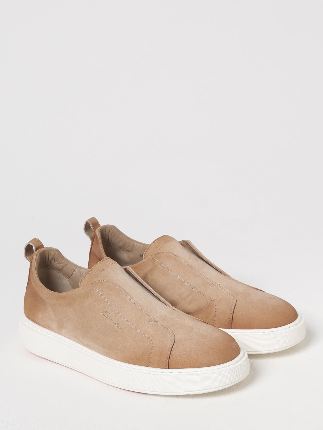 SANTONI スニーカー: スニーカー メンズ Santoni, ベージュ - Img 2