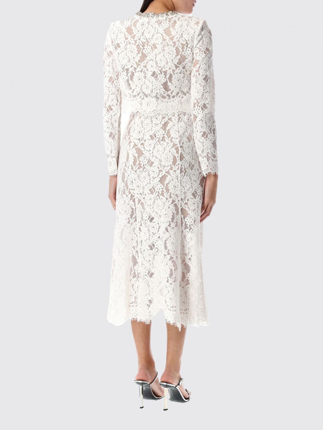 self portrait white long sleeve dress Self-Portrait Tweed Long Sleeve Mini Dress