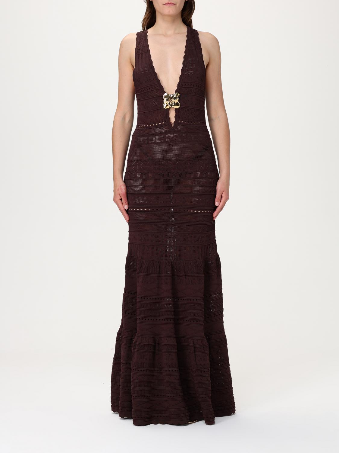 ELISABETTA FRANCHI KLEID: Kleider damen Elisabetta Franchi, Braun - Img 1