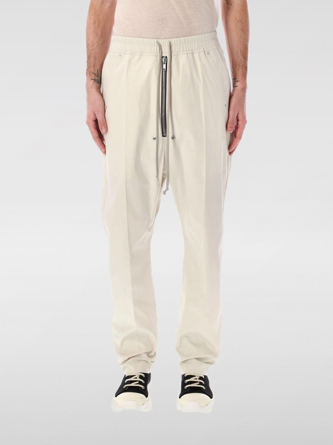 RICK OWENS TROUSERS: Trousers men Rick Owens, Beige - Img 1