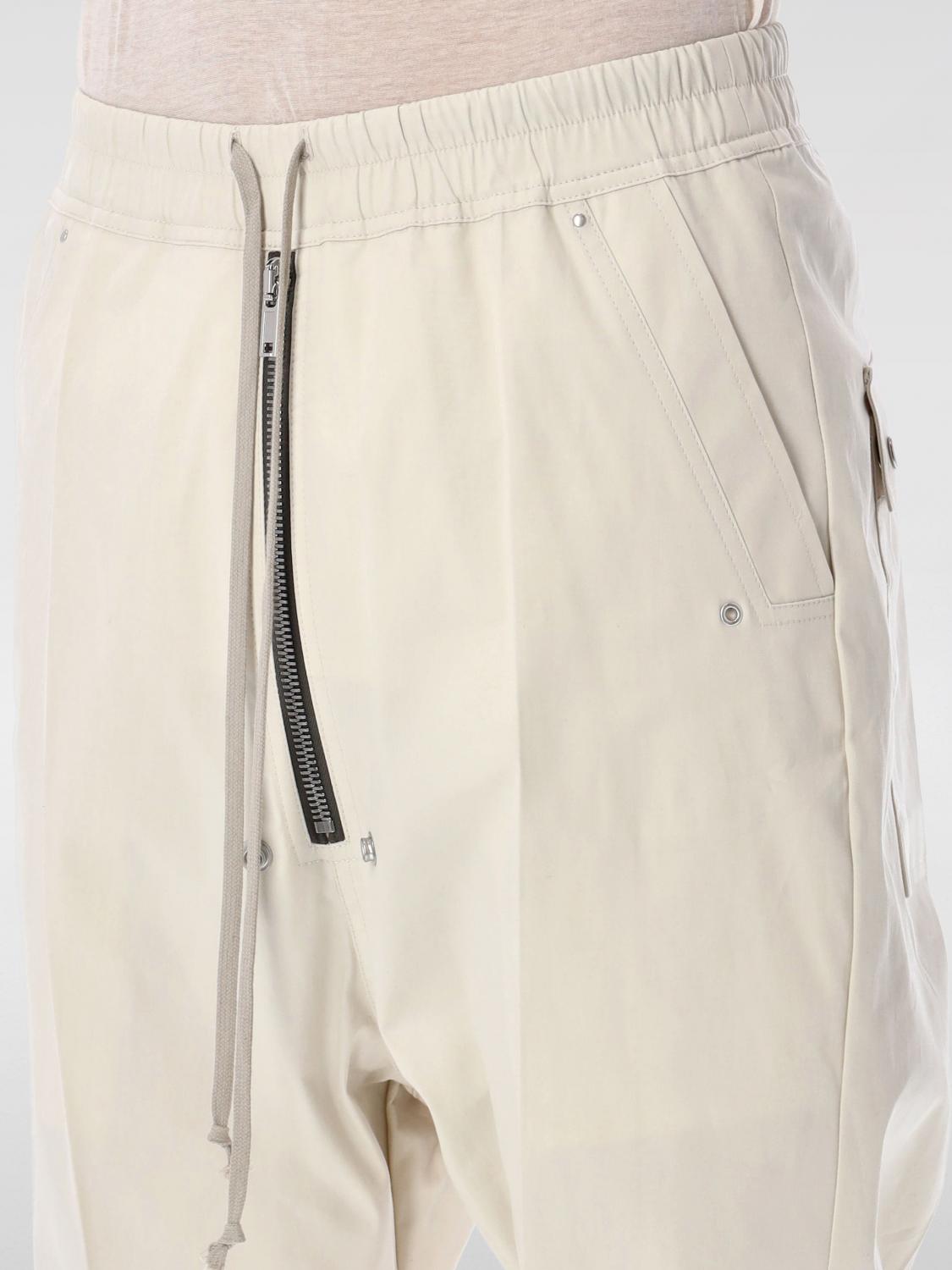 RICK OWENS TROUSERS: Trousers men Rick Owens, Beige - Img 3