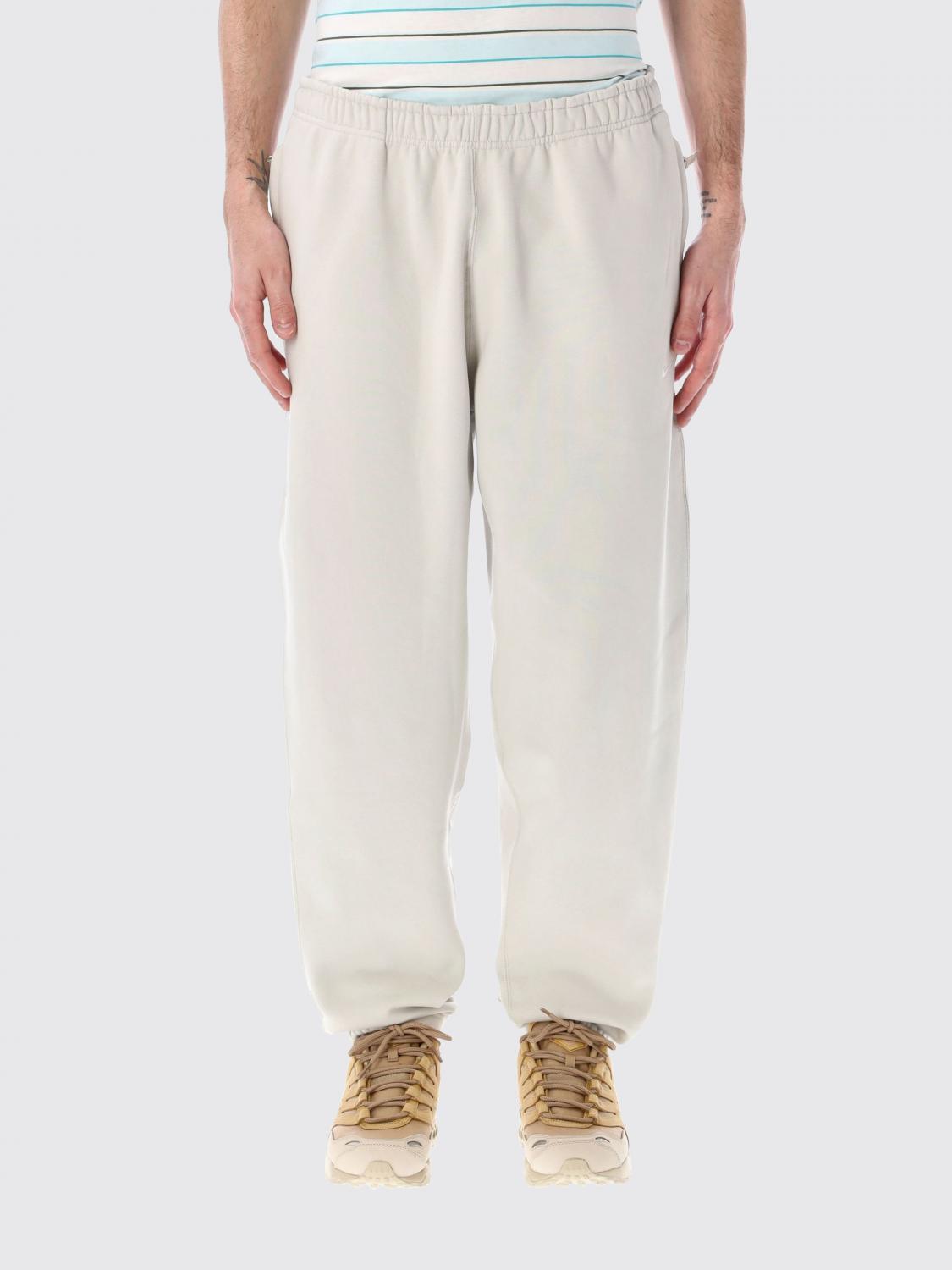 NIKE PANTS: Pants men Nike, Ivory - Img 1