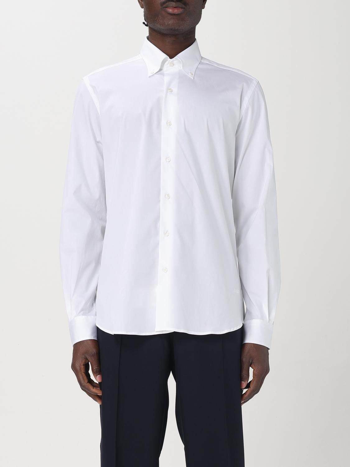 FAY CAMICIA: Camicia classica Fay in cotone , Bianco - Img 1