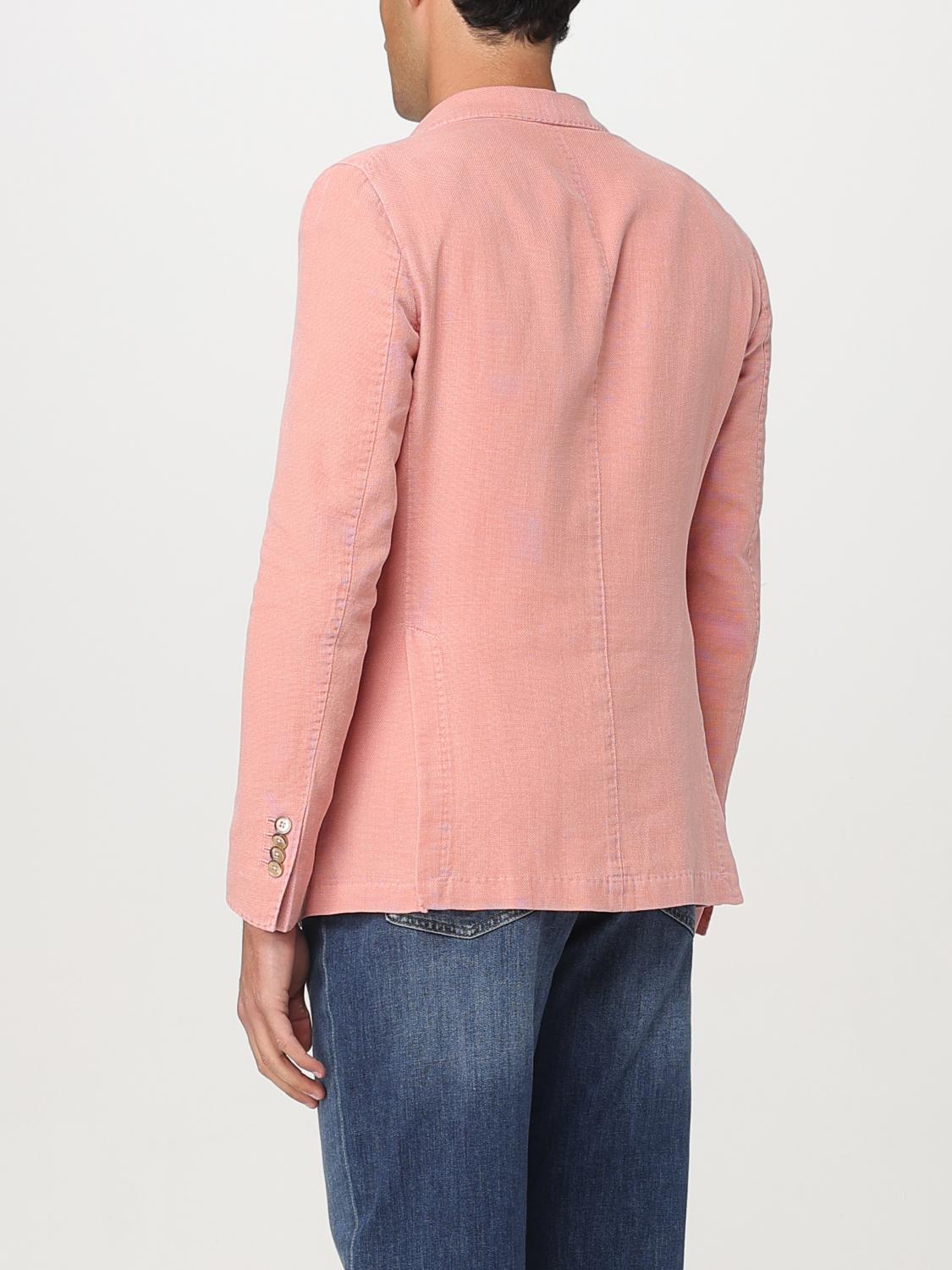 LUIGI BIANCHI GIACCA: Blazer Luigi Bianchi in misto lino e cotone , Rosa - Img 2