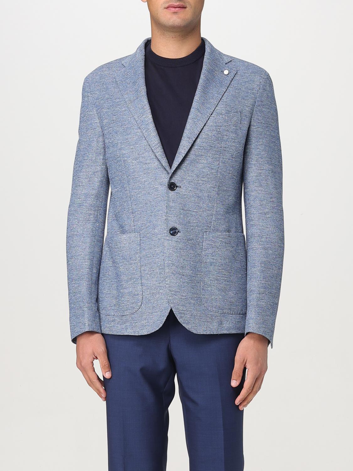 LUIGI BIANCHI JACKET: Blazer men Luigi Bianchi, Blue - Img 1