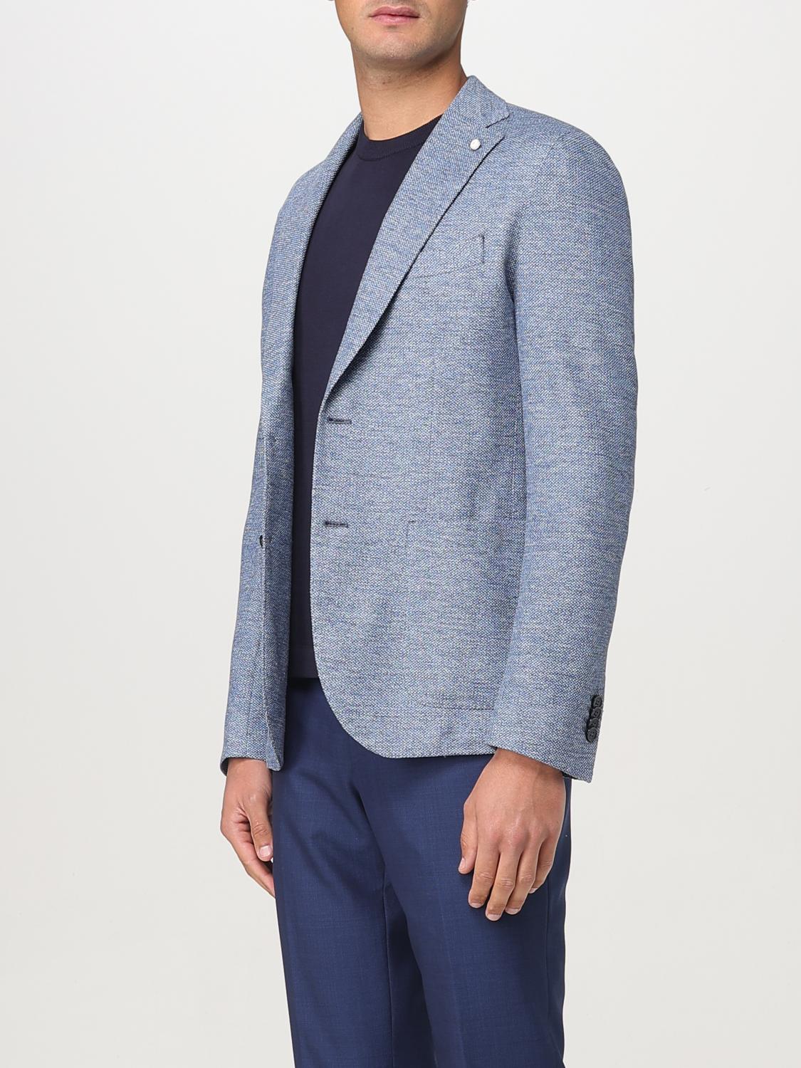 LUIGI BIANCHI JACKET: Blazer men Luigi Bianchi, Blue - Img 3