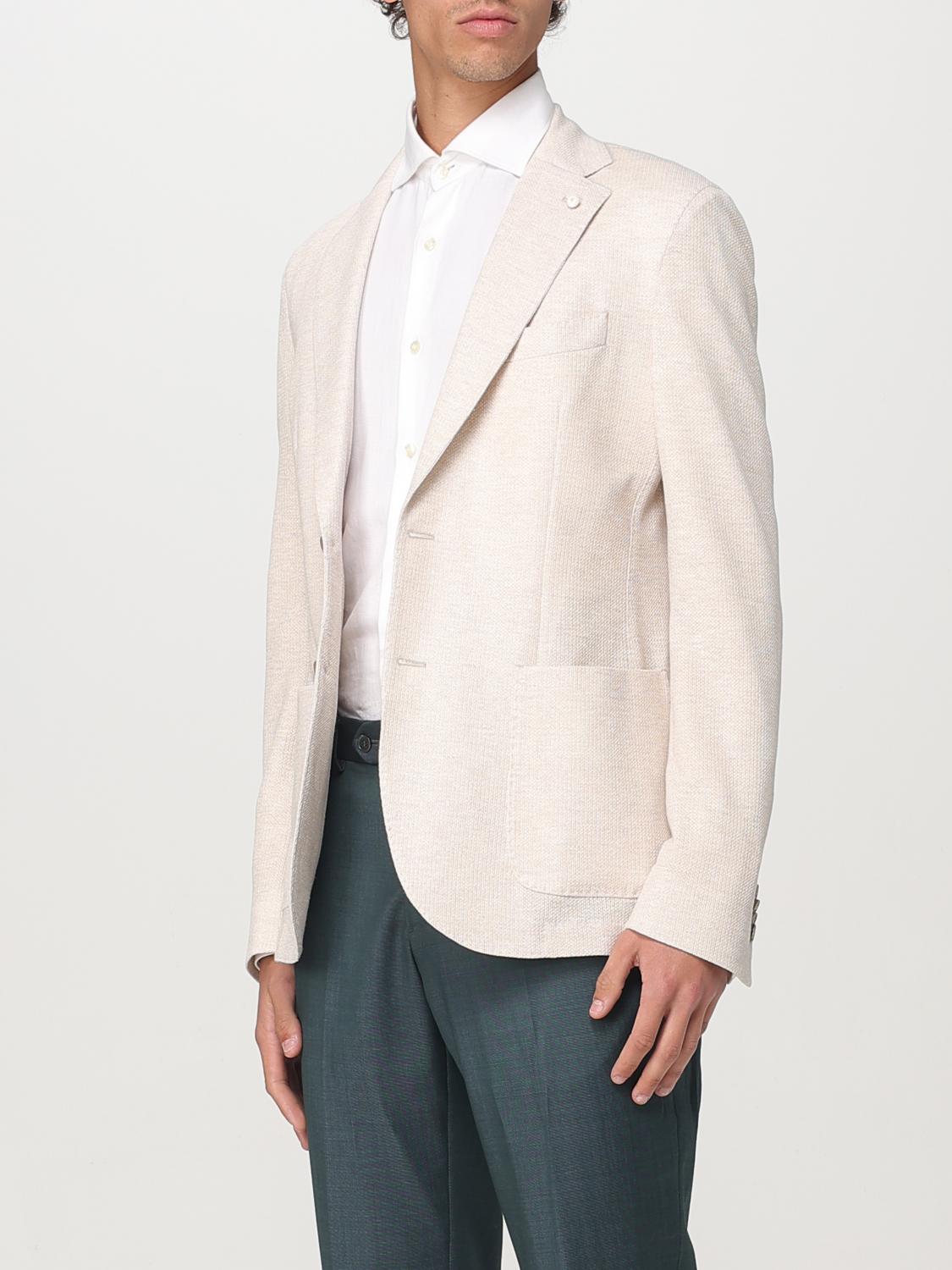 LUIGI BIANCHI JACKET: Blazer men Luigi Bianchi, Beige - Img 3