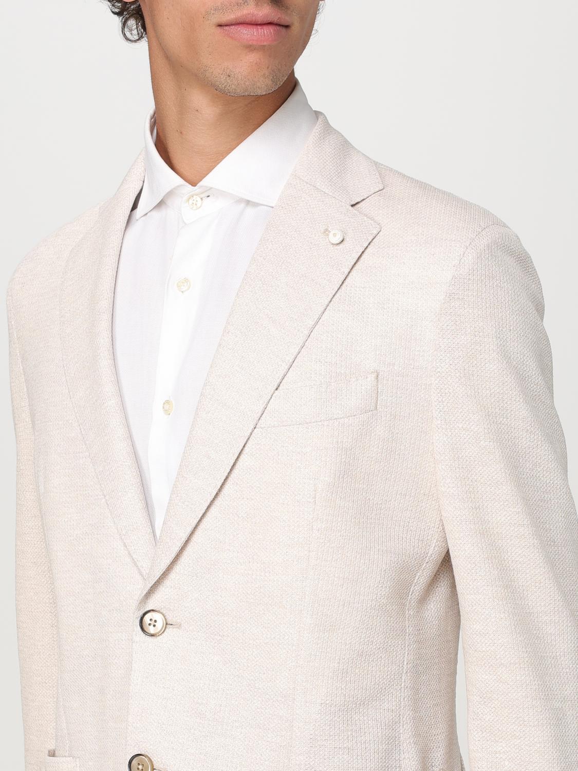 LUIGI BIANCHI JACKET: Blazer men Luigi Bianchi, Beige - Img 4