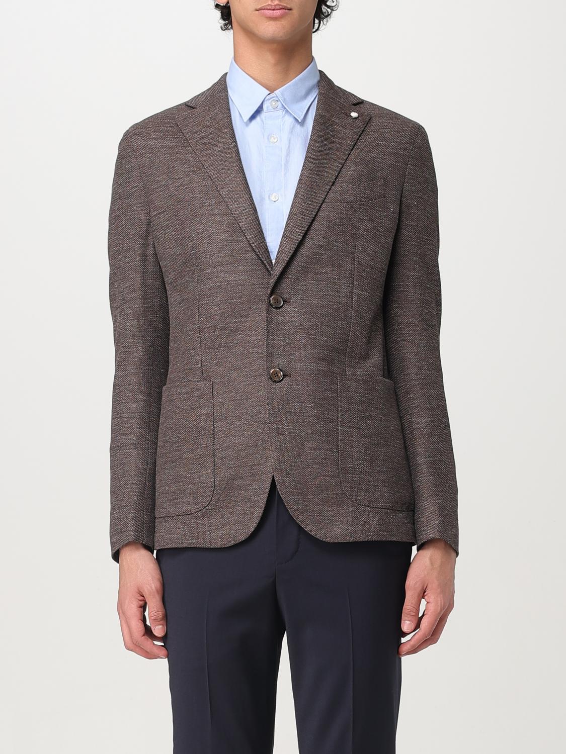 LUIGI BIANCHI JACKET: Blazer men Luigi Bianchi, Brown - Img 1