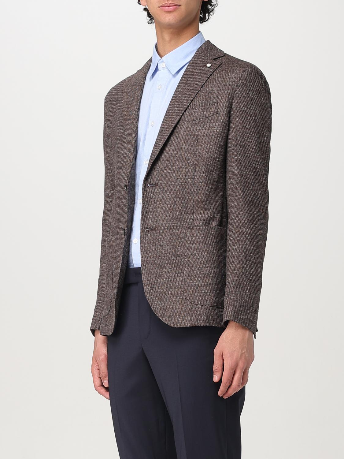 LUIGI BIANCHI JACKET: Blazer men Luigi Bianchi, Brown - Img 3
