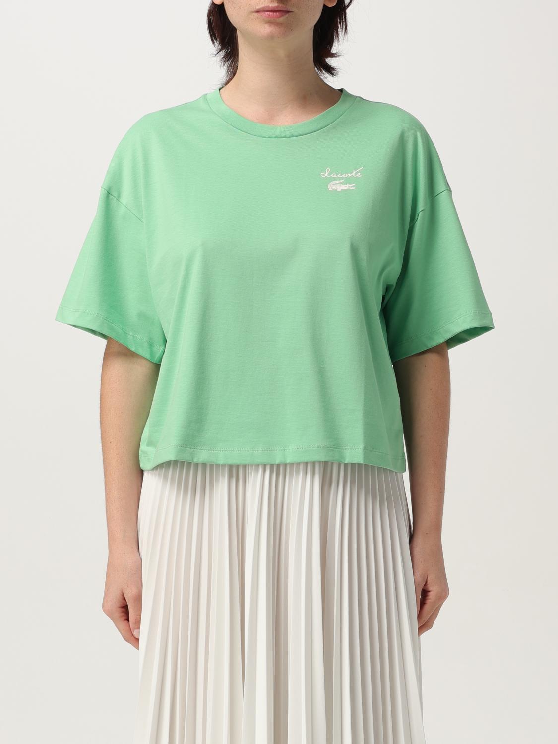 LACOSTE CAMISETA: Camiseta mujer Lacoste, Verde - Img 1