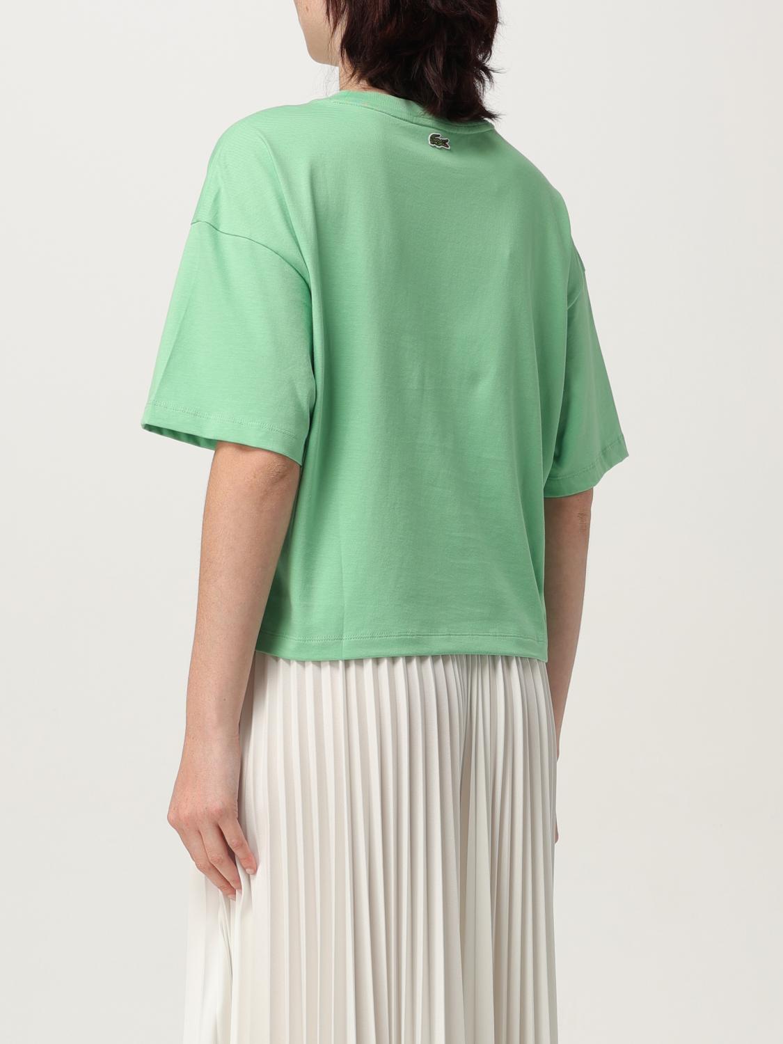 LACOSTE CAMISETA: Camiseta mujer Lacoste, Verde - Img 2