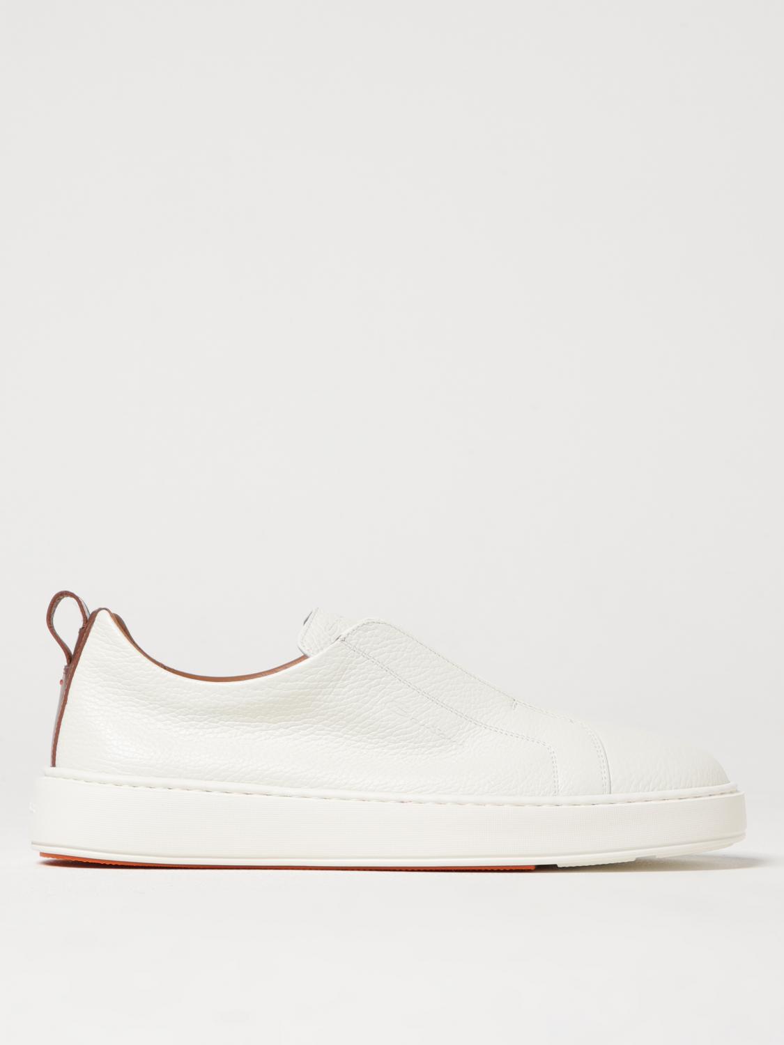 SANTONI SNEAKERS: Sneakers men Santoni, White - Img 1