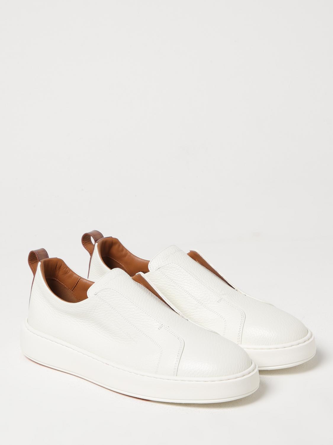SANTONI SNEAKERS: Sneakers men Santoni, White - Img 2