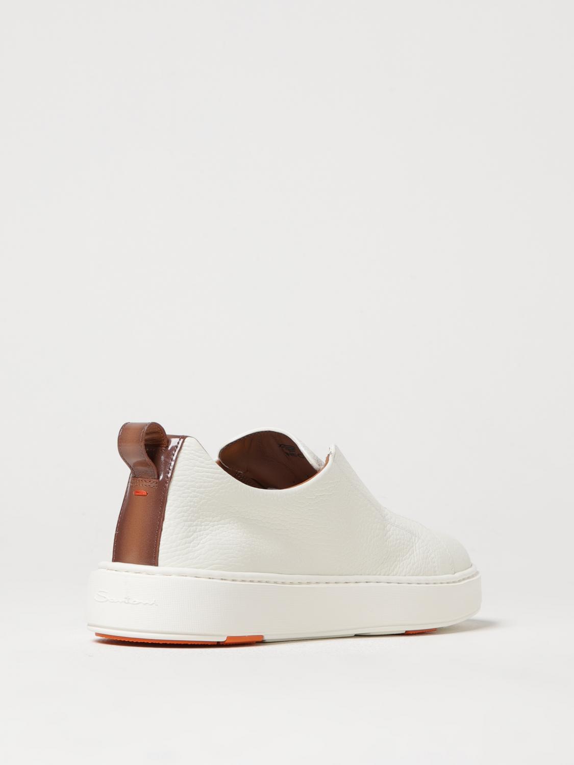 SANTONI SNEAKERS: Sneakers men Santoni, White - Img 3