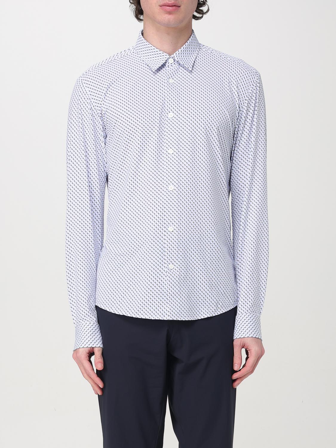 HUGO CAMICIA: Camicia classica Hugo in misto cotone , Azzurro - Img 1