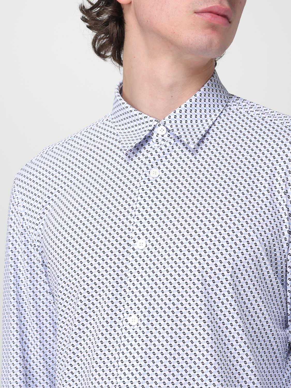 HUGO CAMICIA: Camicia classica Hugo in misto cotone , Azzurro - Img 3
