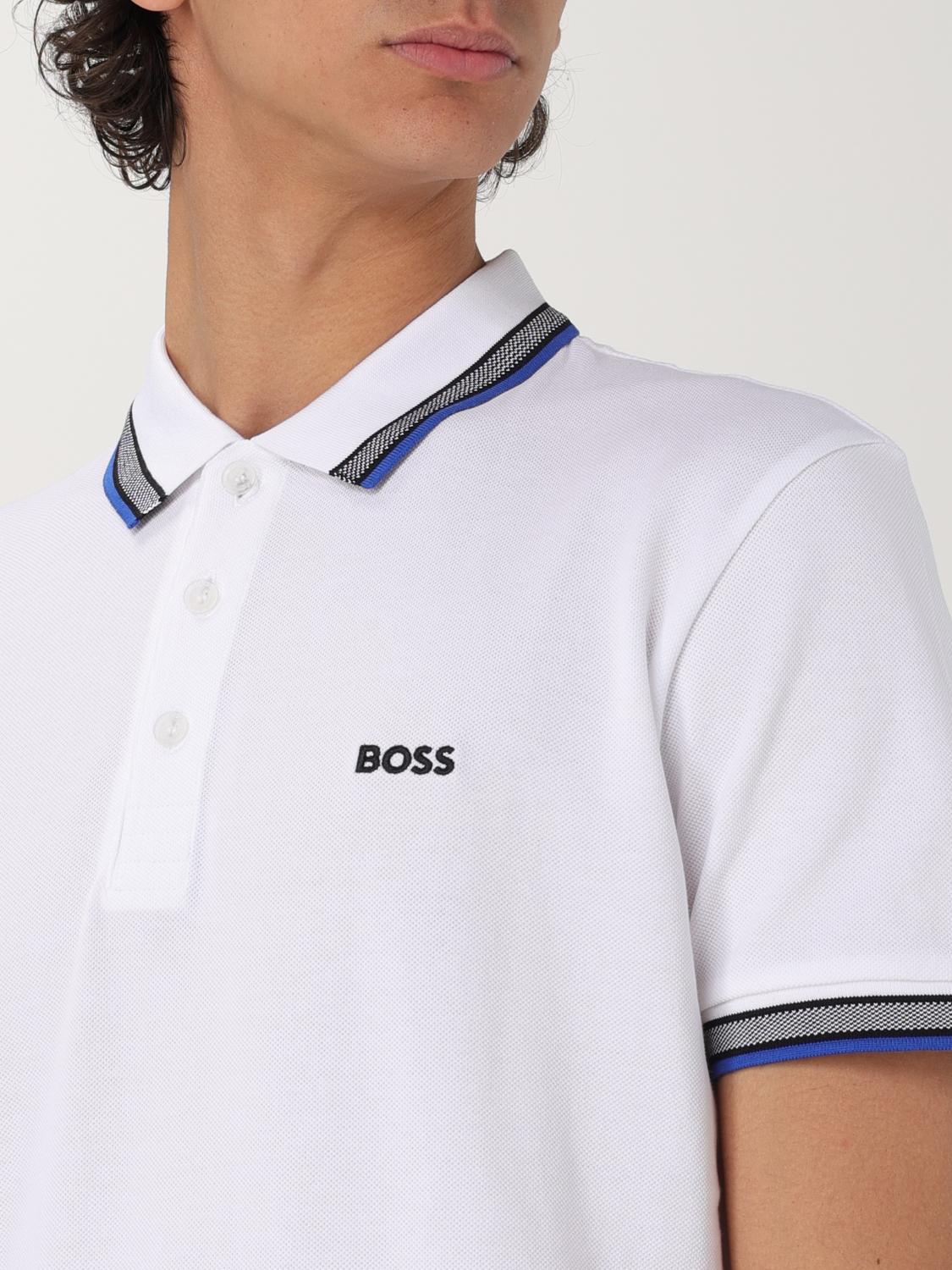 HUGO POLO: Polo basic in cotone Hugo, Naturale - Img 3