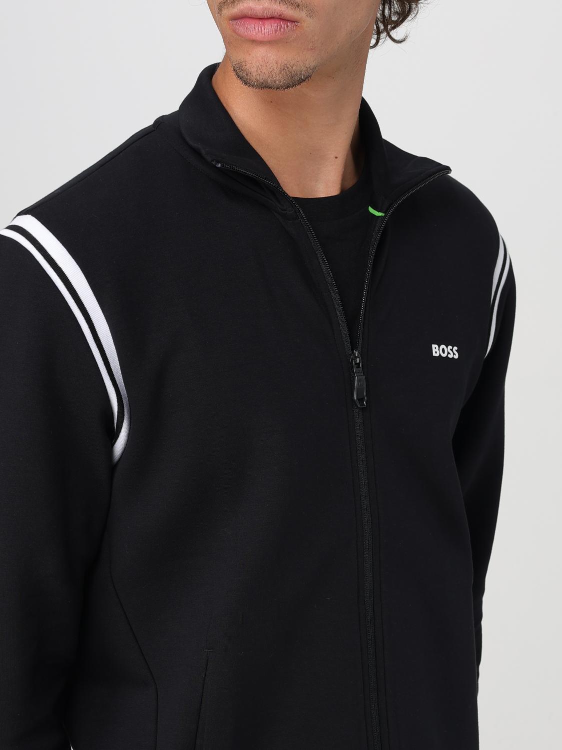 BOSS FORMAL CLOTHES: Boss stretch cotton hoodie + sweatpants set, Black 1 - Img 5