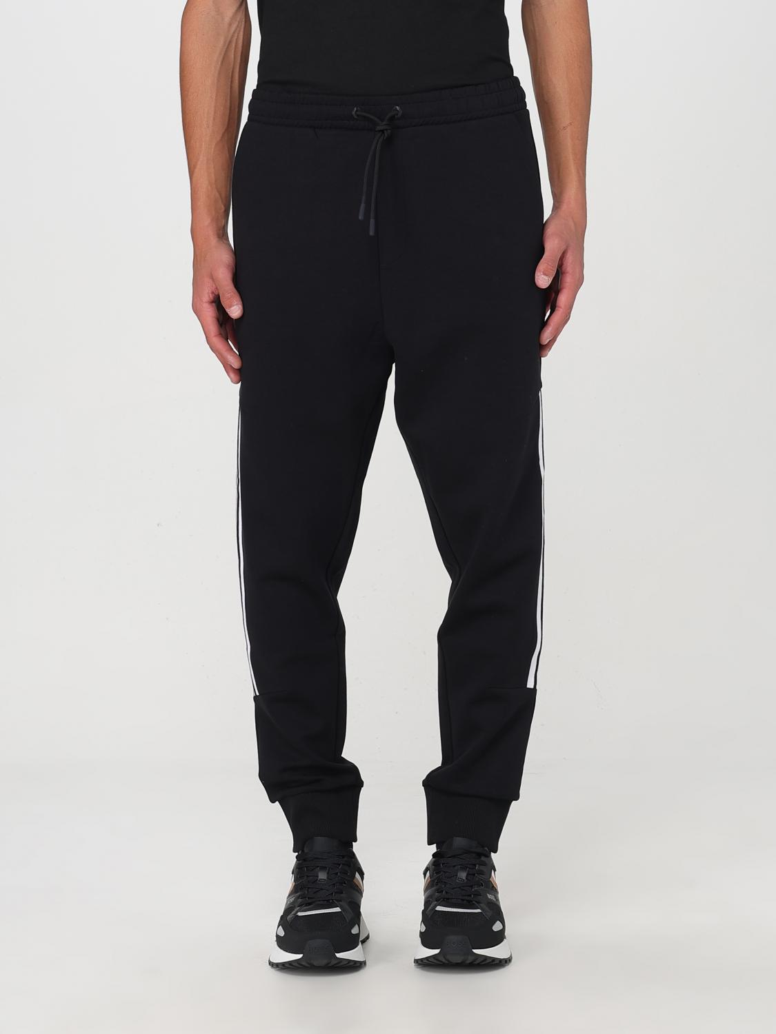 BOSS FORMAL CLOTHES: Boss stretch cotton hoodie + sweatpants set, Black 1 - Img 6