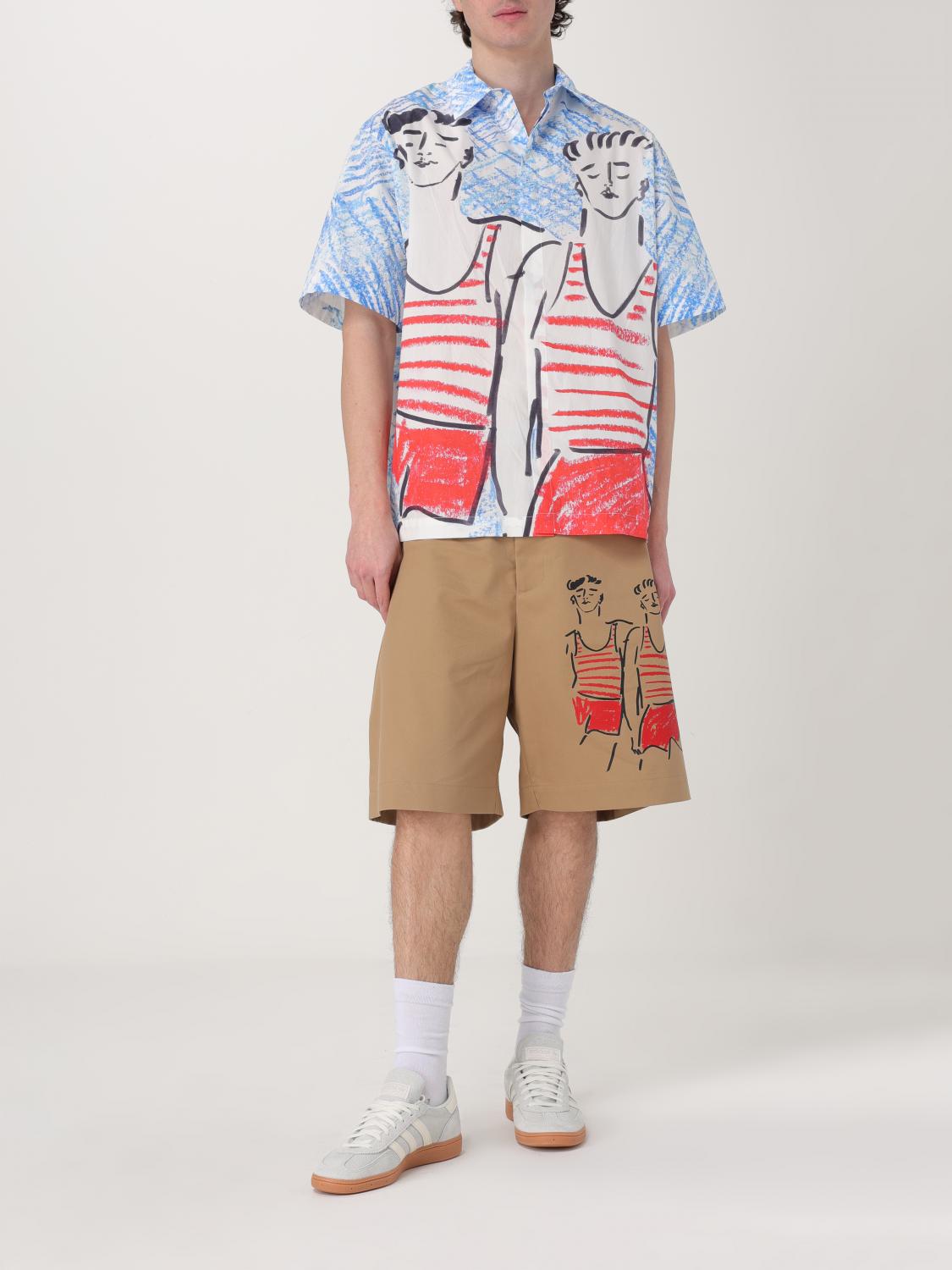 MSGM SHORTS: Short men MSGM, Beige - Img 2