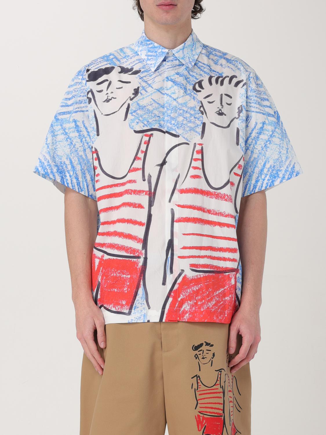 MSGM CAMISA: Camisa hombre MSGM, Azul Claro - Img 1