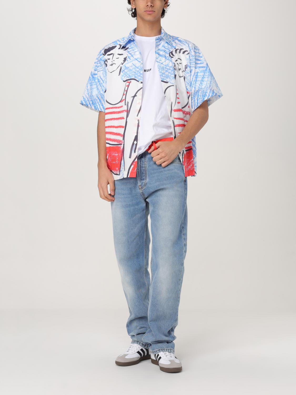 MSGM JEANS: Jeans men MSGM, Blue - Img 2