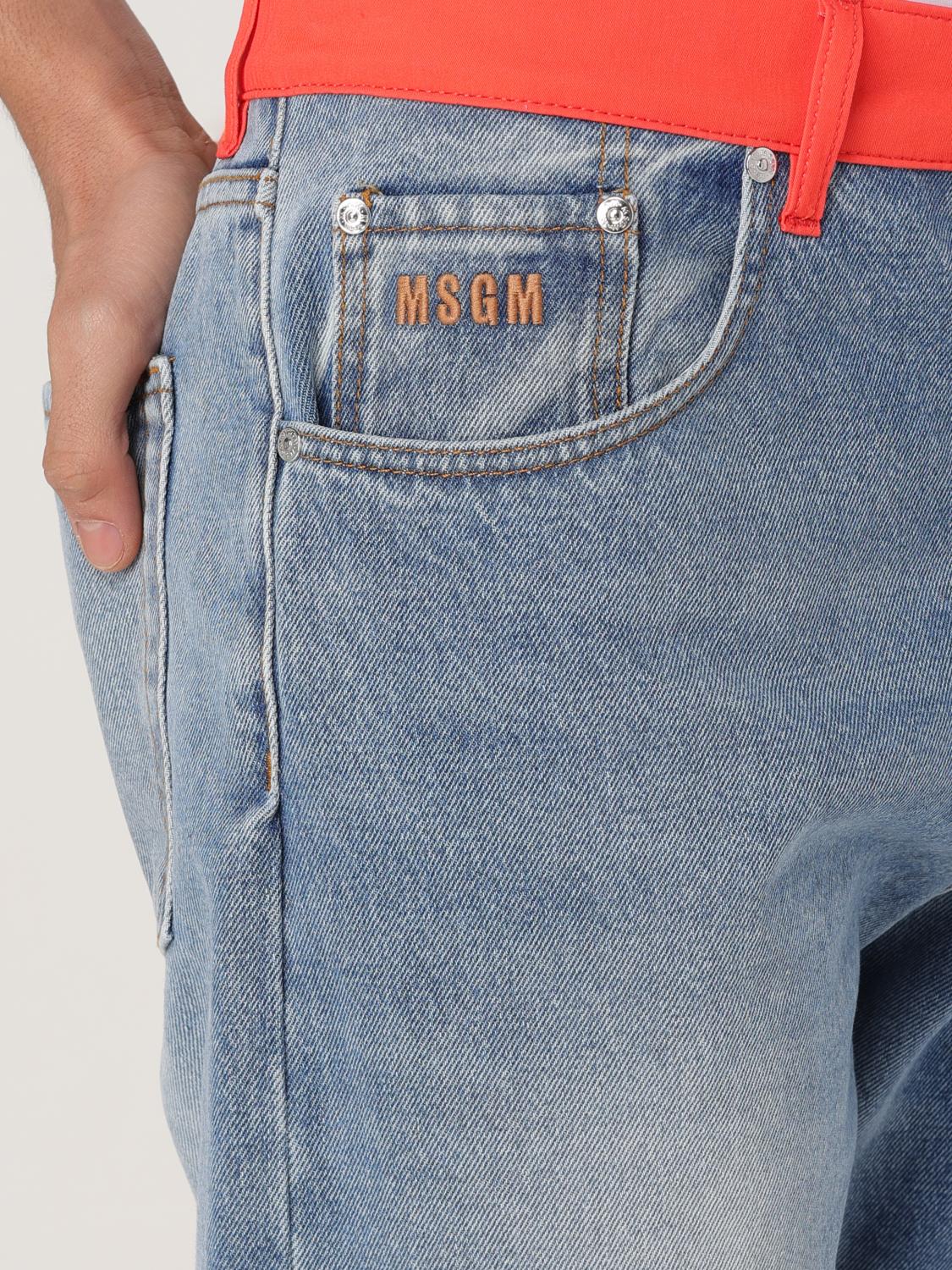 MSGM JEANS: Jeans men MSGM, Blue - Img 4