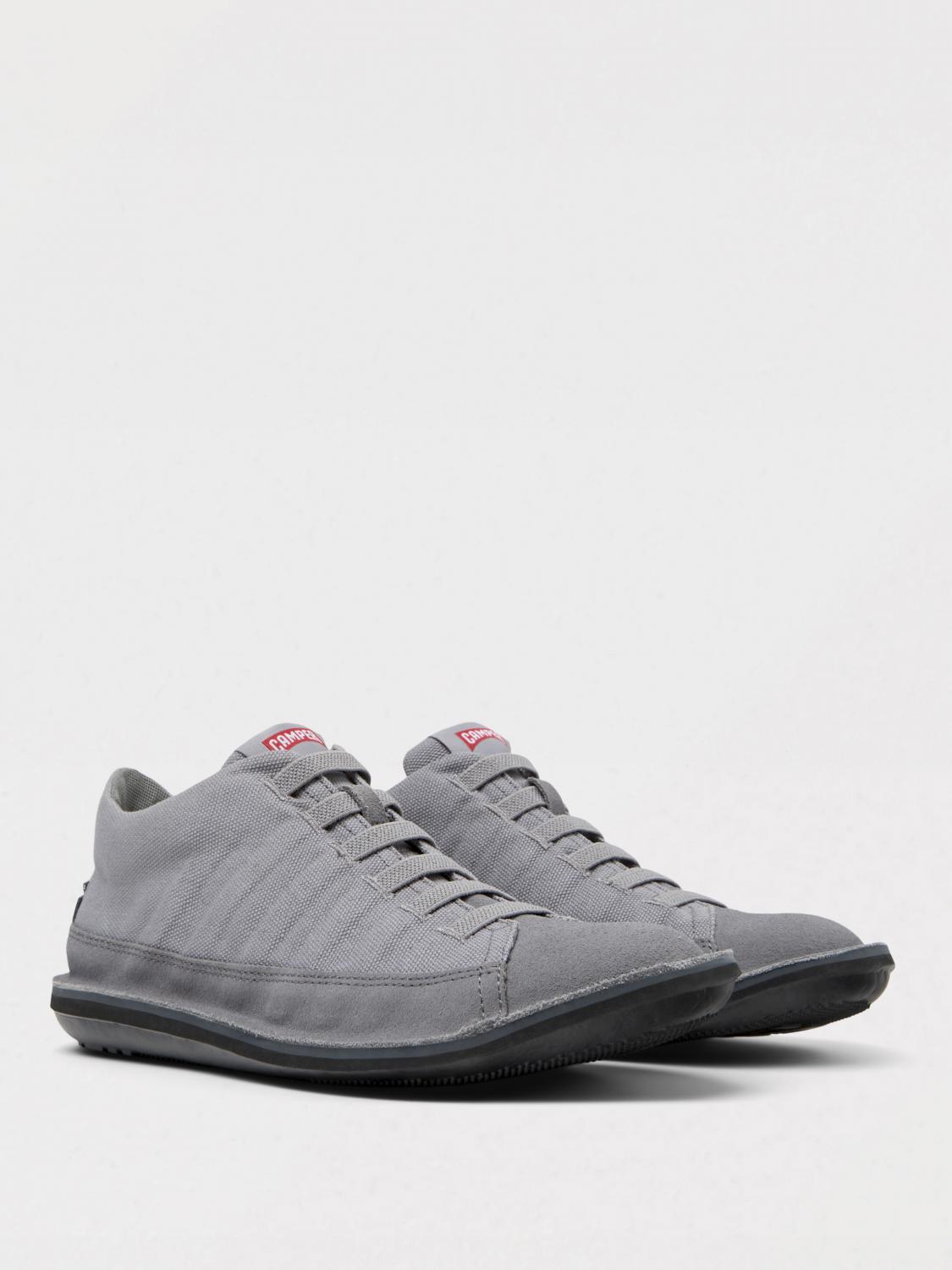 CAMPER SNEAKERS: Sneakers Beetle Camper in cotone riciclato e nabuk , Grigio - Img 2