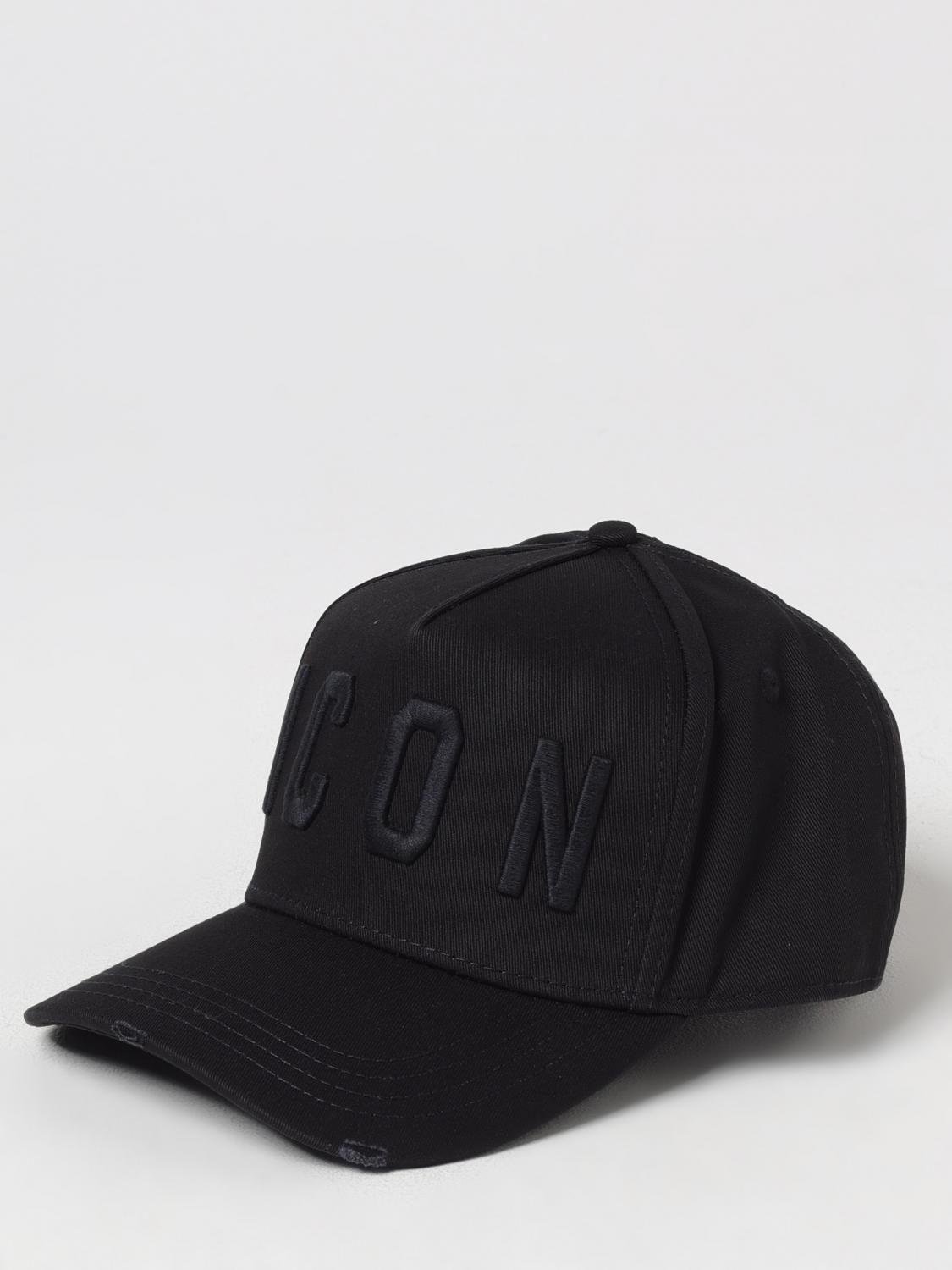 DSQUARED2 HAT: Hat men Dsquared2, Black 1 - Img 1