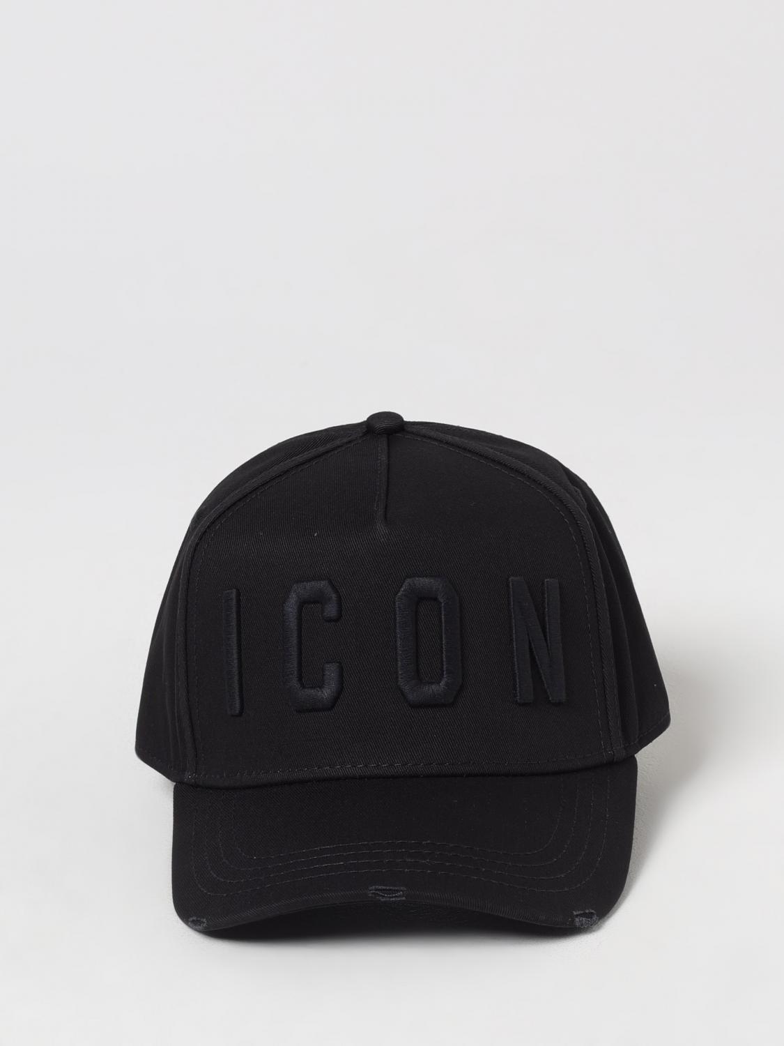 DSQUARED2 HAT: Hat men Dsquared2, Black 1 - Img 2