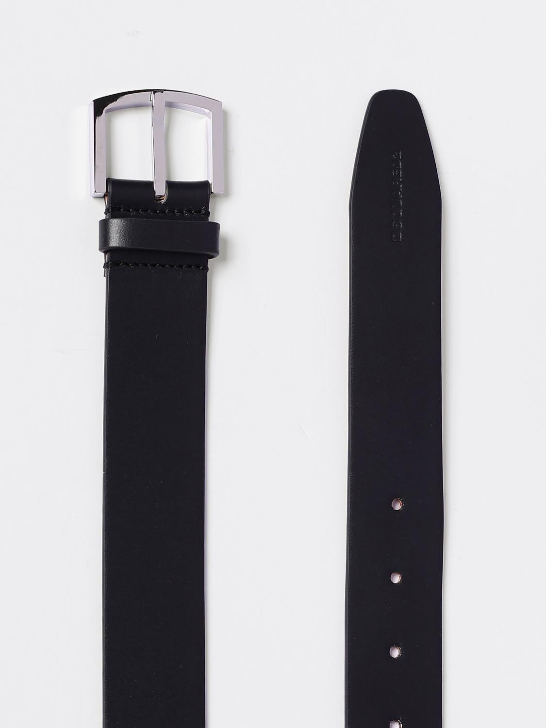 DSQUARED2 BELT: Dsquared2 Leather Belt, Black - Img 2