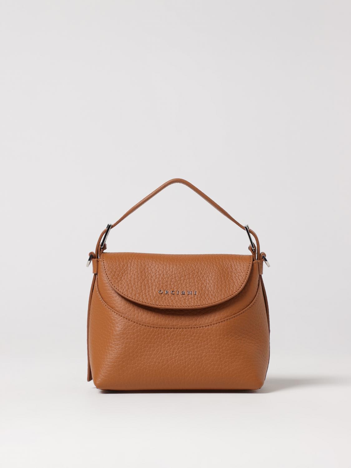 ORCIANI BORSA MINI: Borsa Nana Orciani in pelle martellata , Cuoio - Img 1