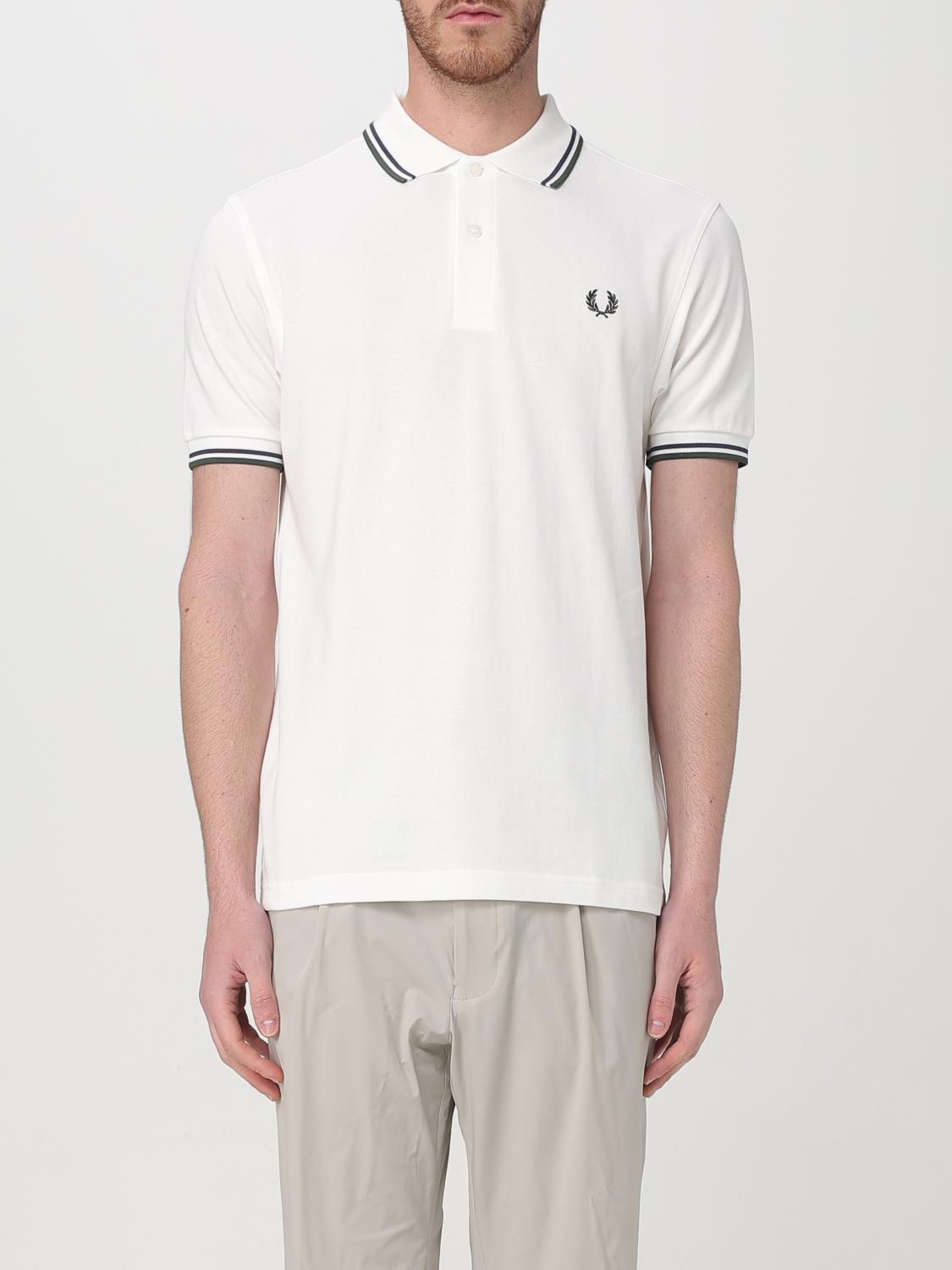 FRED PERRY ПОЛО: Футболка Мужское Fred Perry, Белый - Img 1