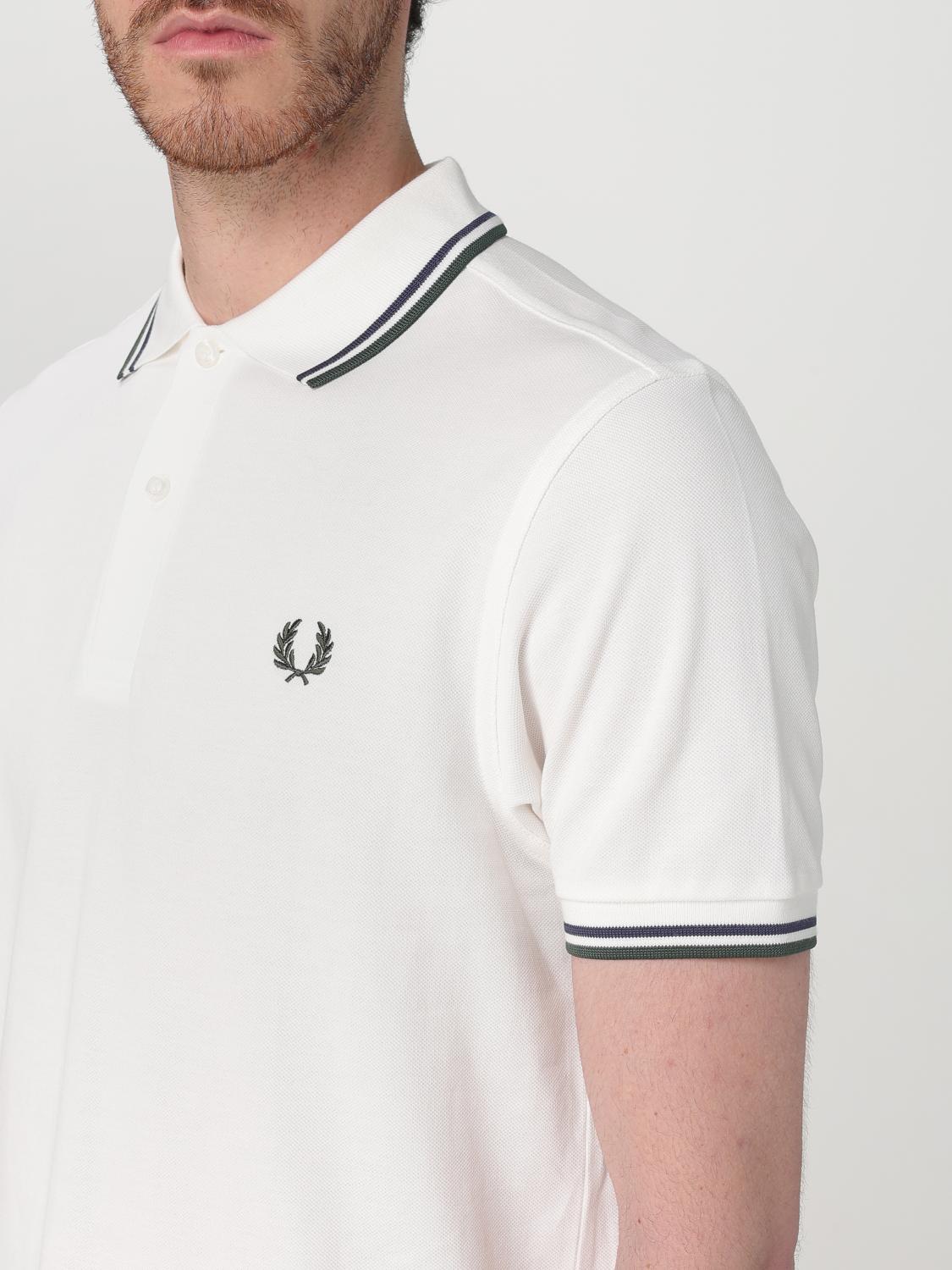 FRED PERRY ПОЛО: Футболка Мужское Fred Perry, Белый - Img 3