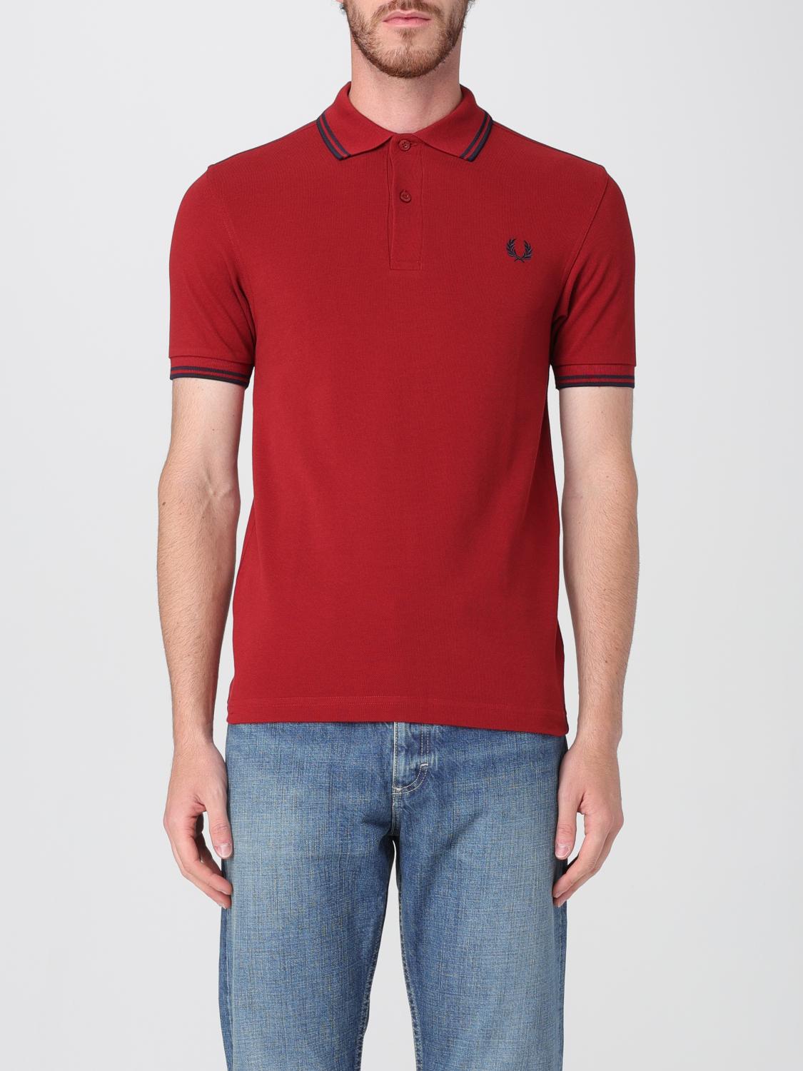 FRED PERRY POLO: Camiseta hombre Fred Perry, Rojo - Img 1