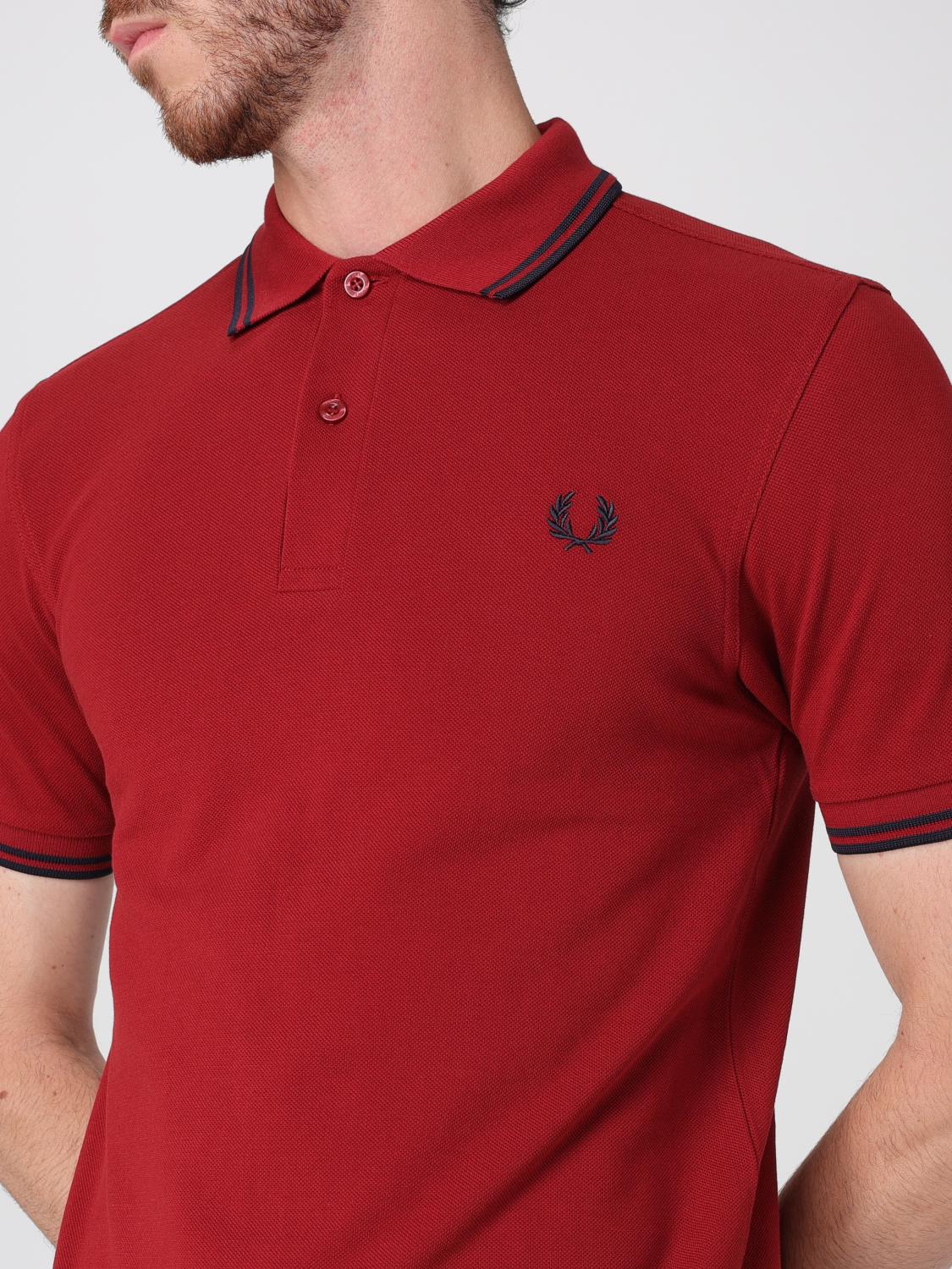FRED PERRY POLO: Camiseta hombre Fred Perry, Rojo - Img 3
