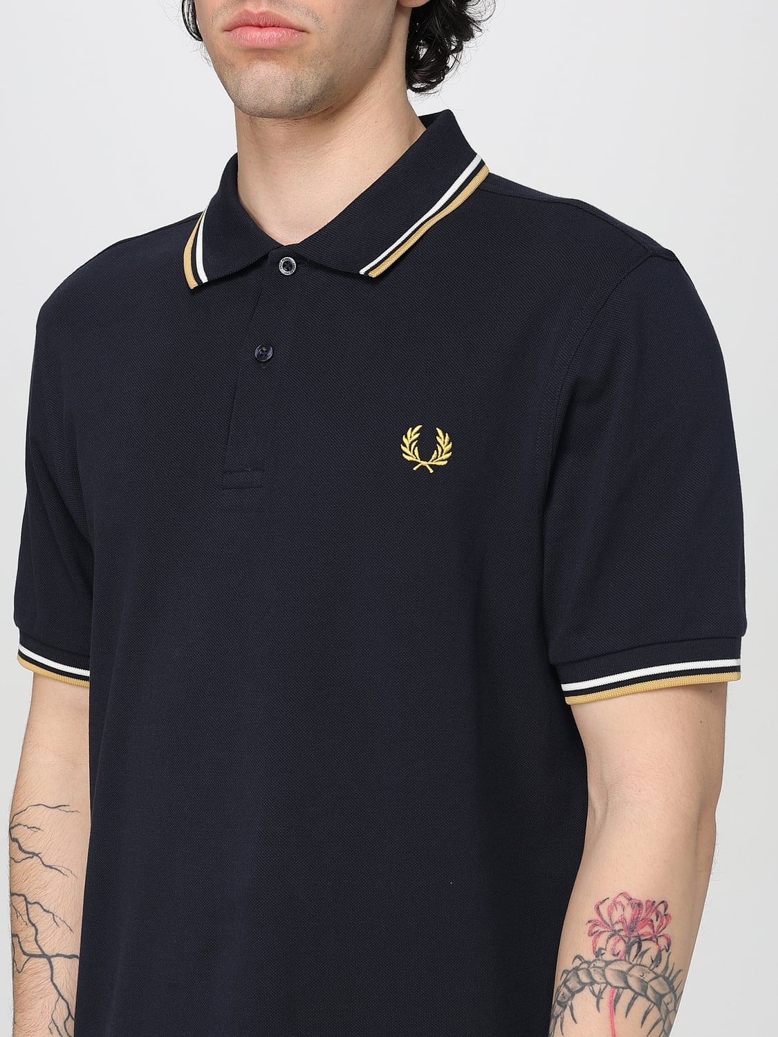 FRED PERRY POLO: Camiseta hombre Fred Perry, Crudo - Img 3