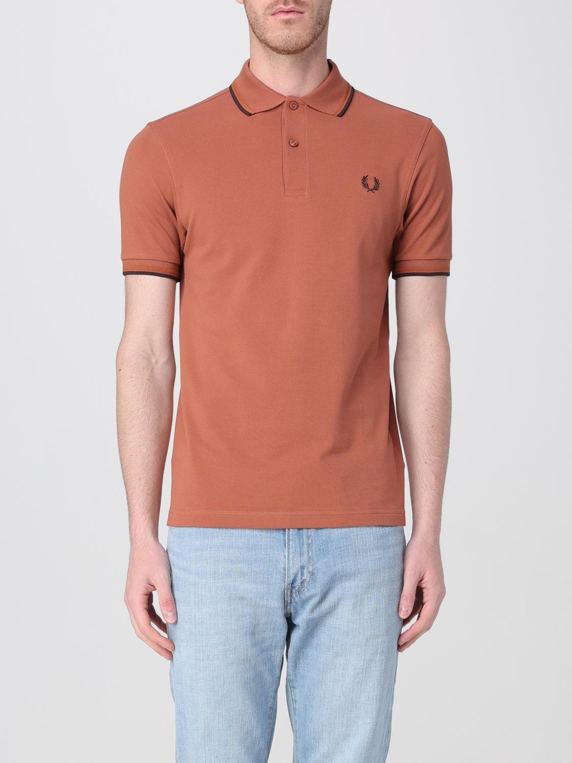 FRED PERRY POLO: Camiseta hombre Fred Perry, Marrón - Img 1