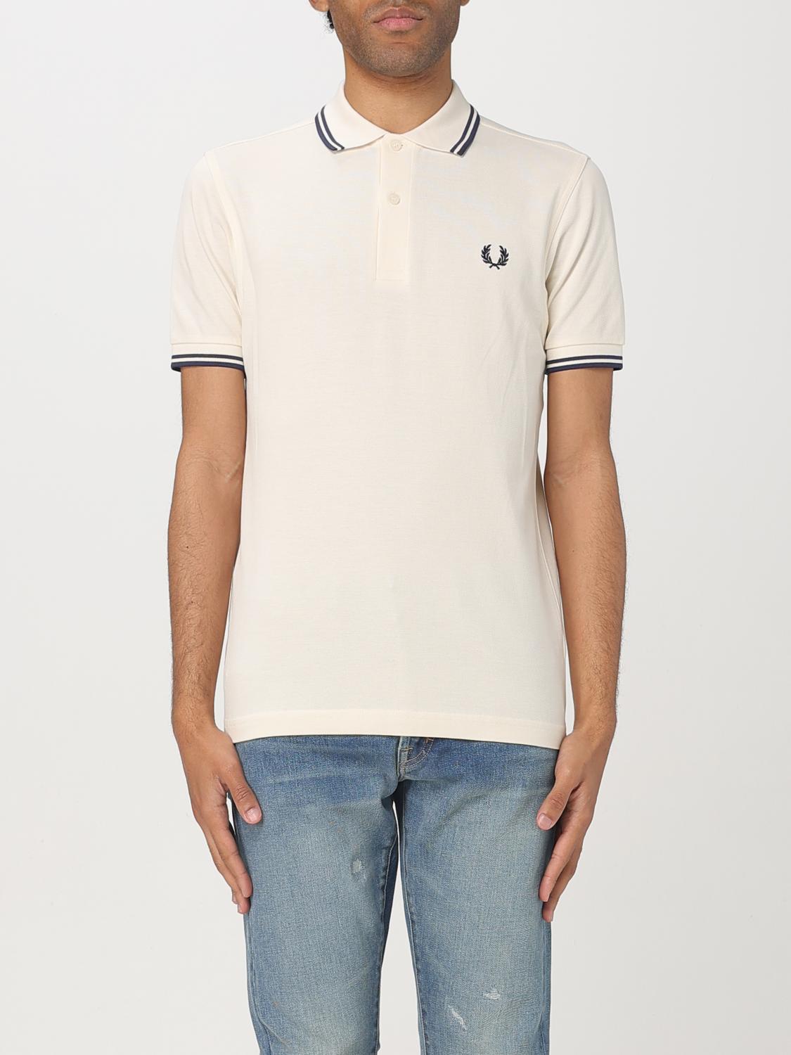 FRED PERRY POLO: Camiseta hombre Fred Perry, Blanco 1 - Img 1