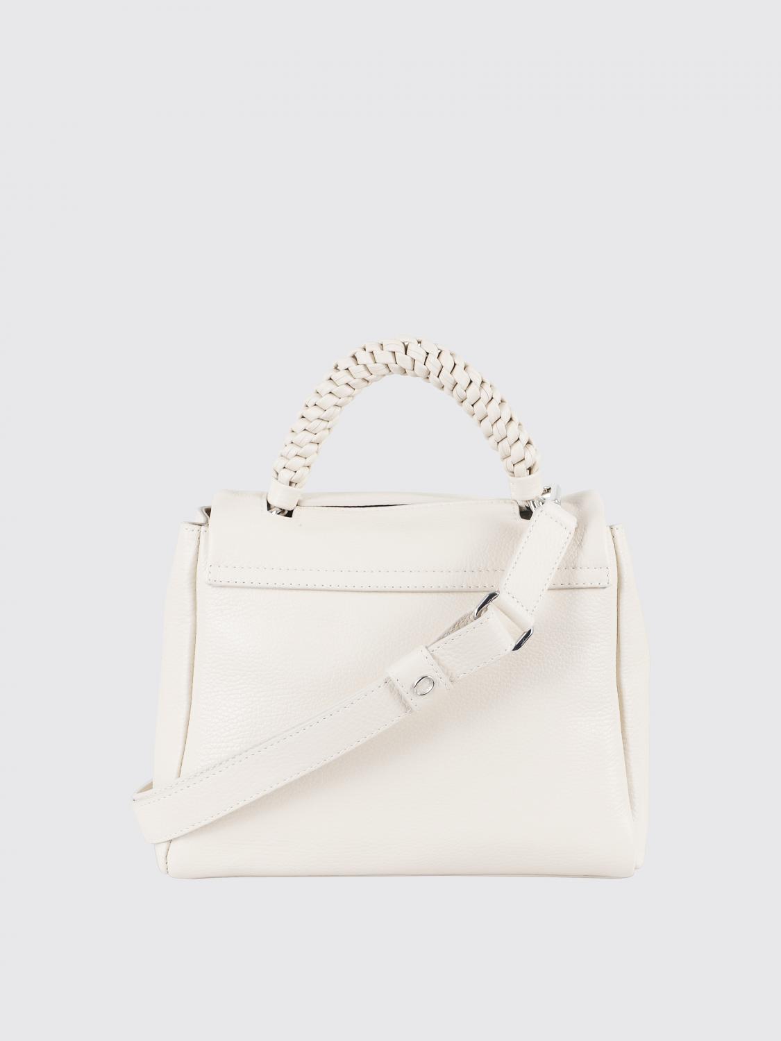 ORCIANI BORSA A MANO: Borsa Sveva Orciani in pelle martellata , Bianco - Img 2